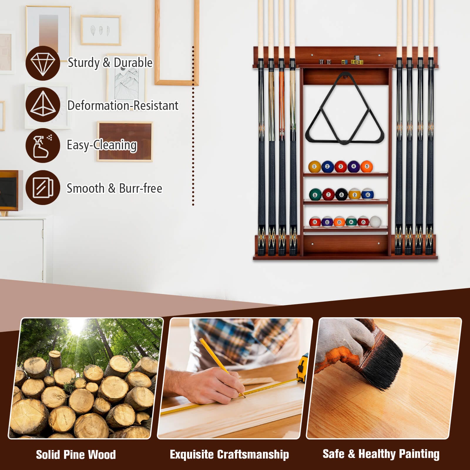 SUGIFT LW018SUGHY1781 Pool-Cue-Racks - Thumbnail View #5