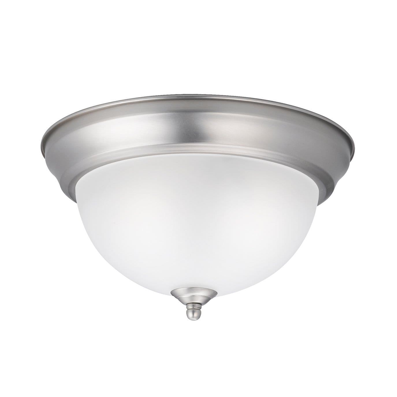 Kichler 1-Light Brushed Nickel Flush Mount Light in the Flush Mount ...