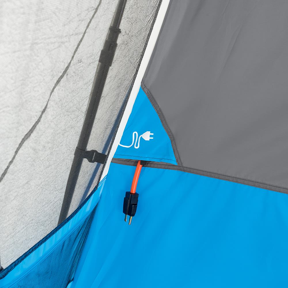 Core Blue 10-Person Pop-Up Tent with LED Lights, Instant Setup, and  Spacious Cabin Design in the Tents department at