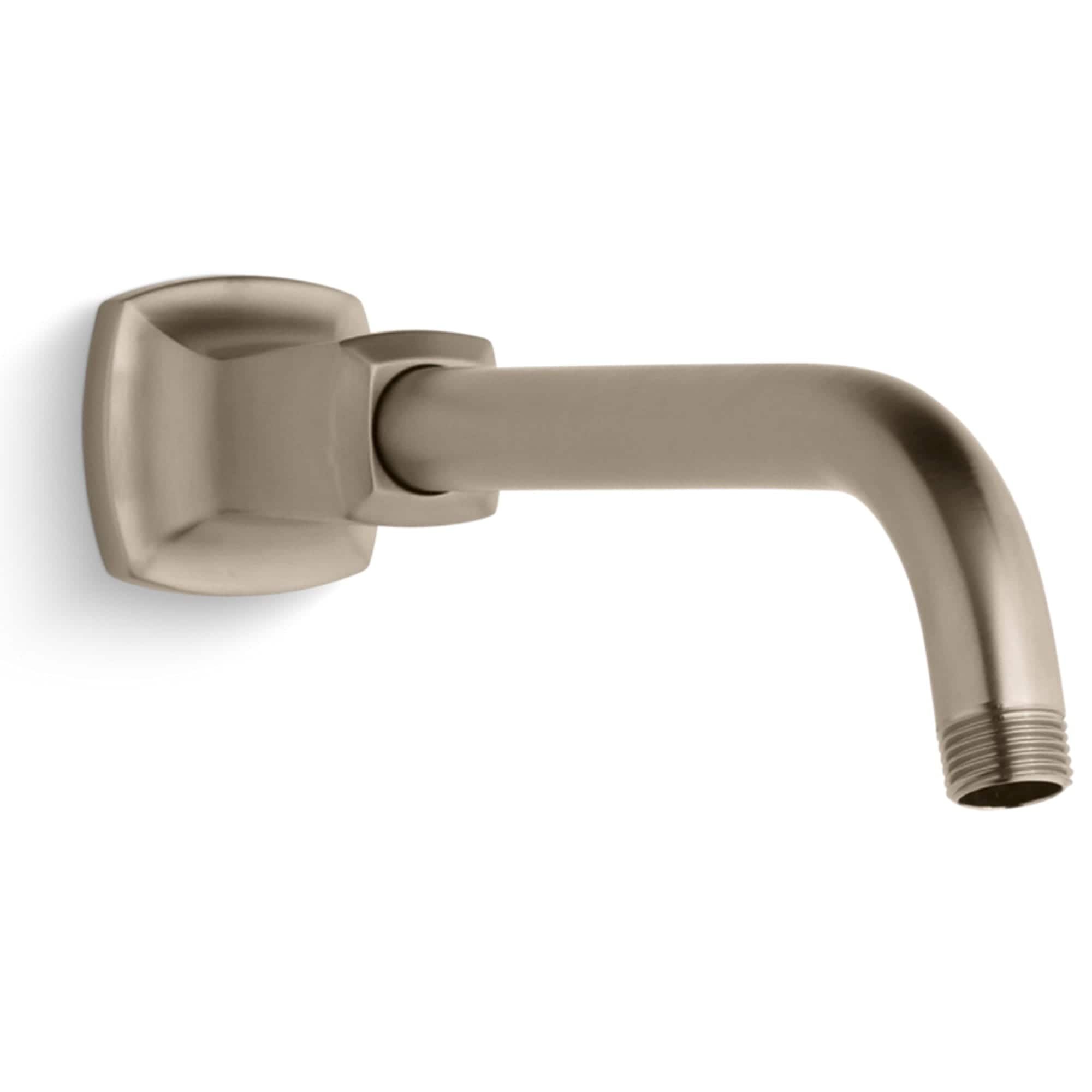 KOHLER 16280-BV Margaux Vibrant Brushed Bronze 10.625-in Universal Shower Shower arm and flange