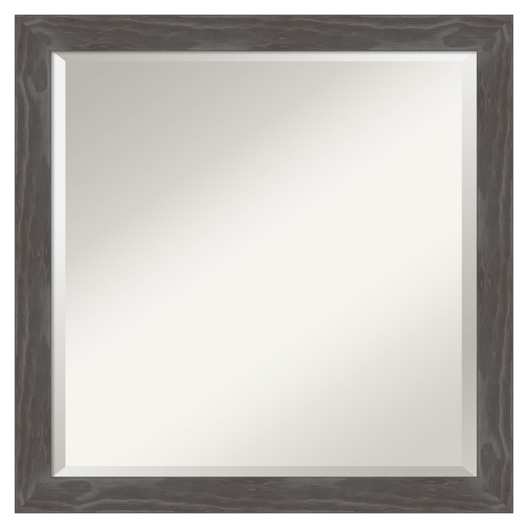 Amanti Art DSW4407161 Woodridge Rustic Grey Frame 22.75-in x 22.75-in Framed Bathroom Vanity Mirror (Distressed Grey)