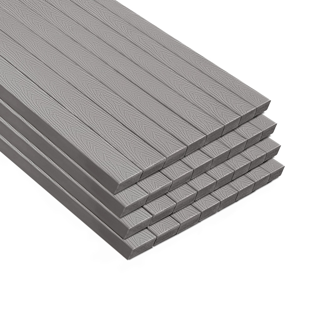 Trex 901290 Select 2-in x 6-in x 20-ft Pebble Grey Square Composite Deck board 32 -Pack