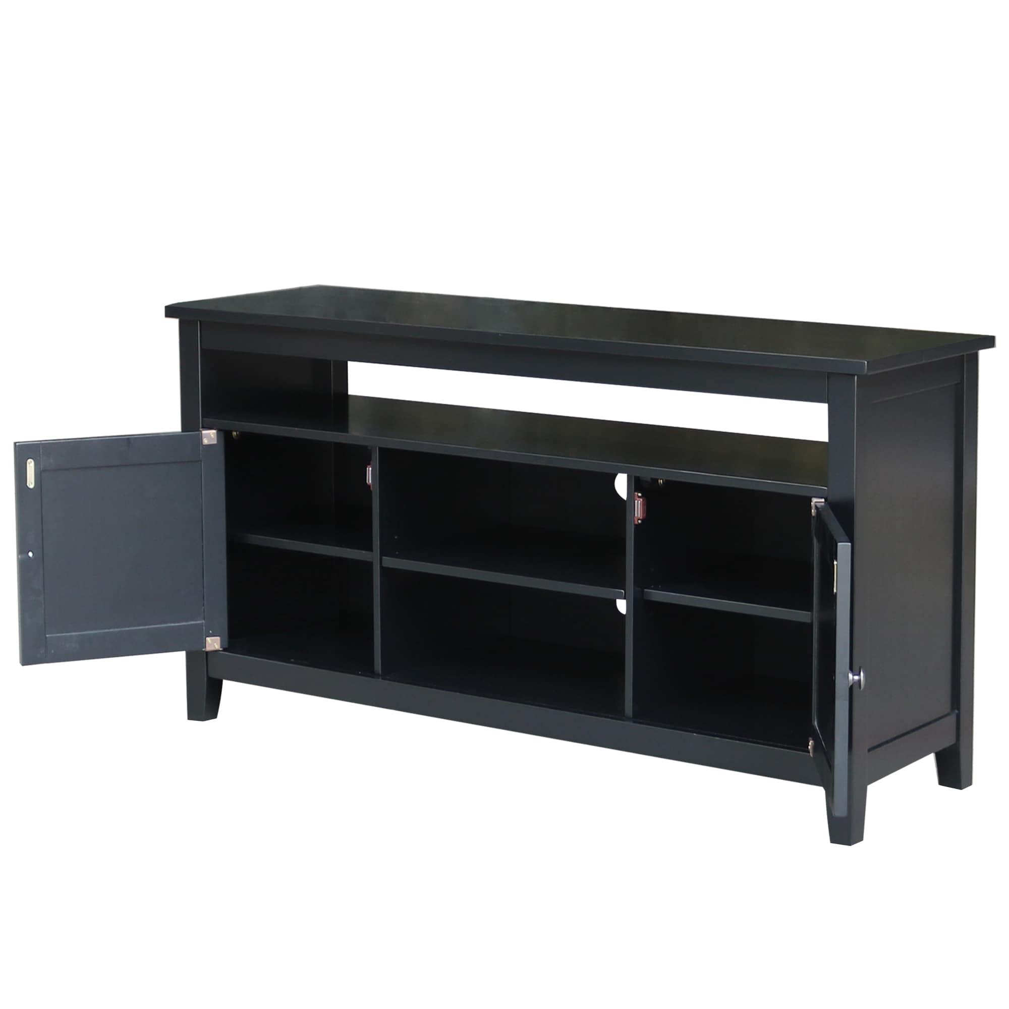 International Concepts Traditional Black Tv Cabinet (accommodates Tvs 