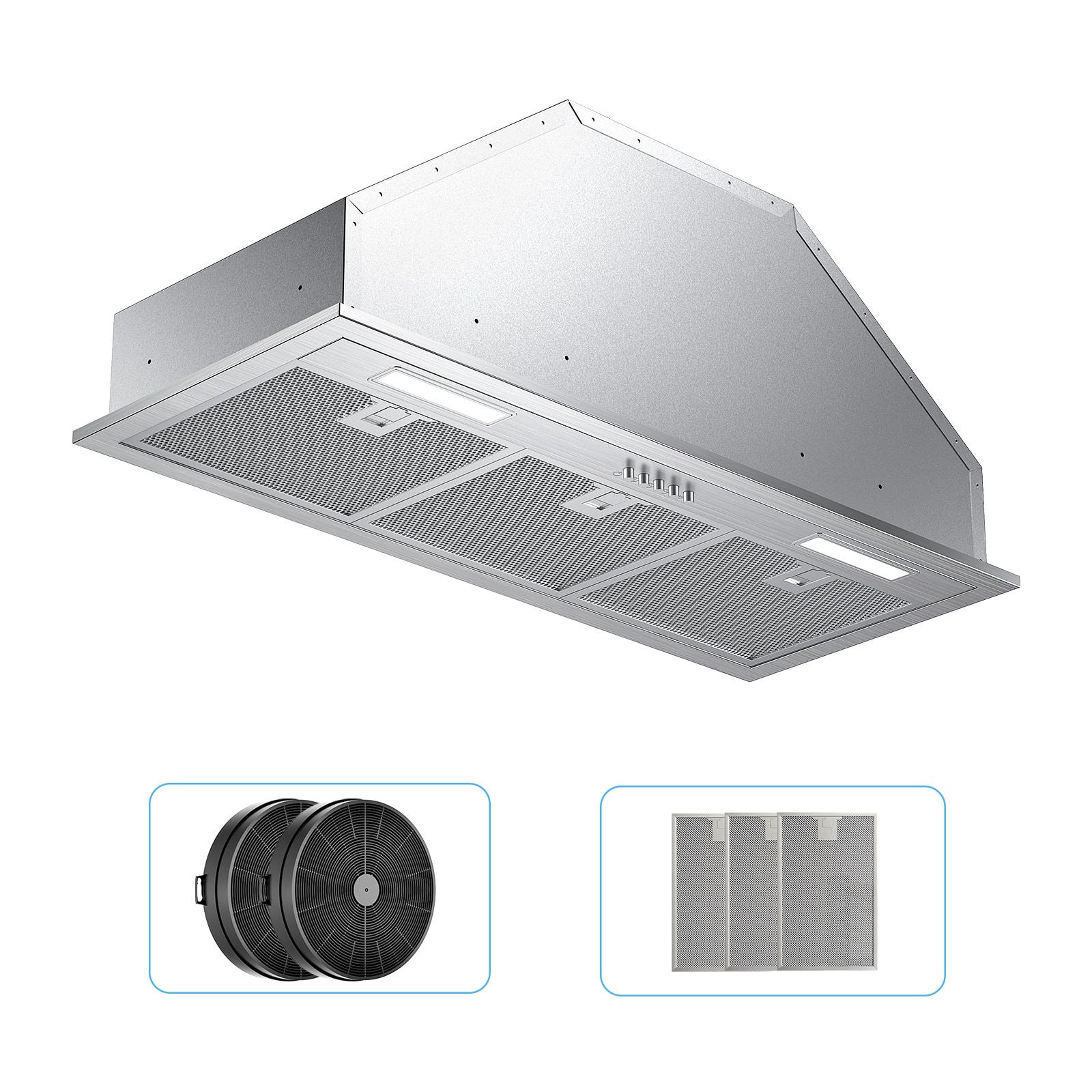 VIKIO -  30 inch Ducted 400-CFM Stainless steel Insert Under Cabinet Range Hood