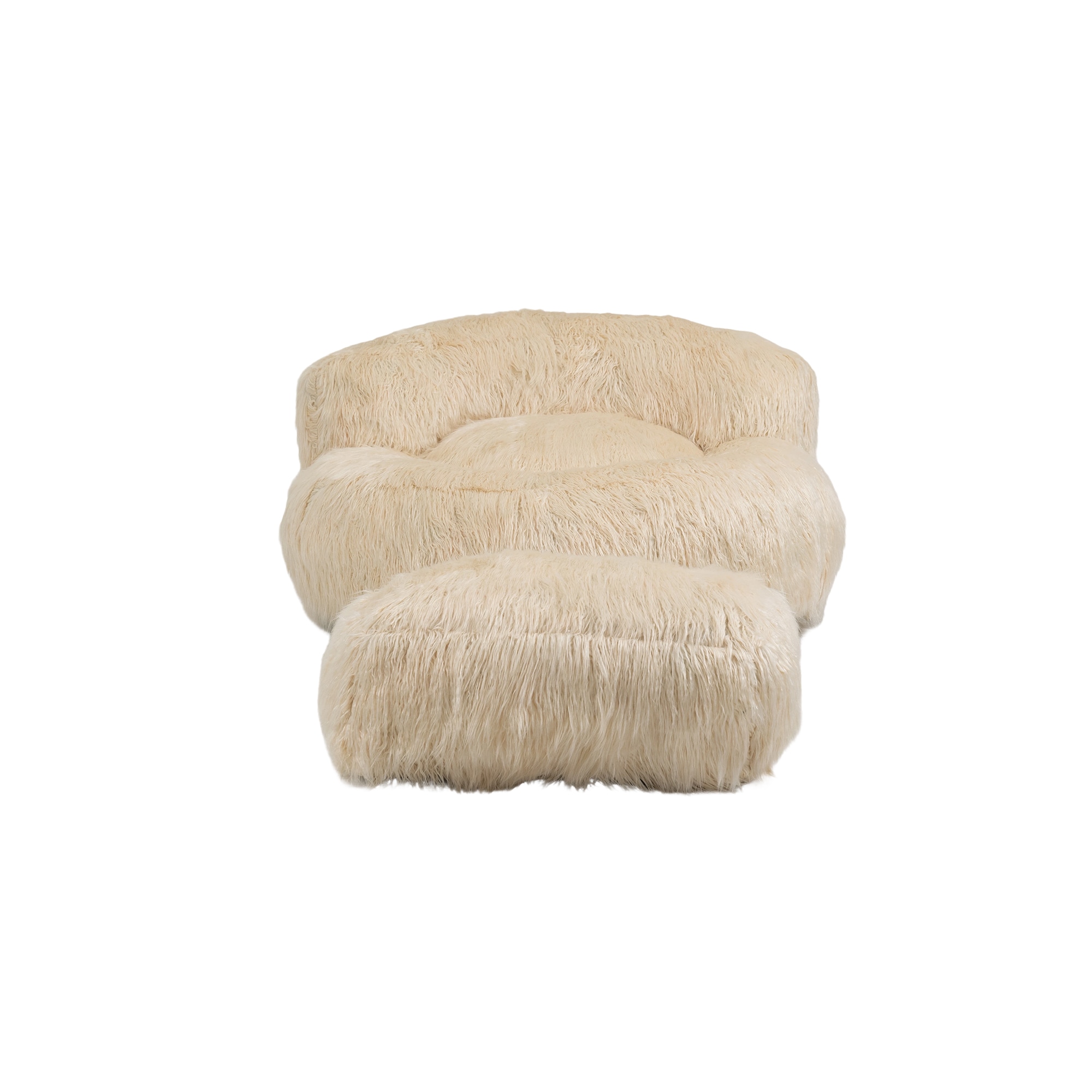 Clihome OF-1950WF34-AAGR Beige Bean Bag Chair