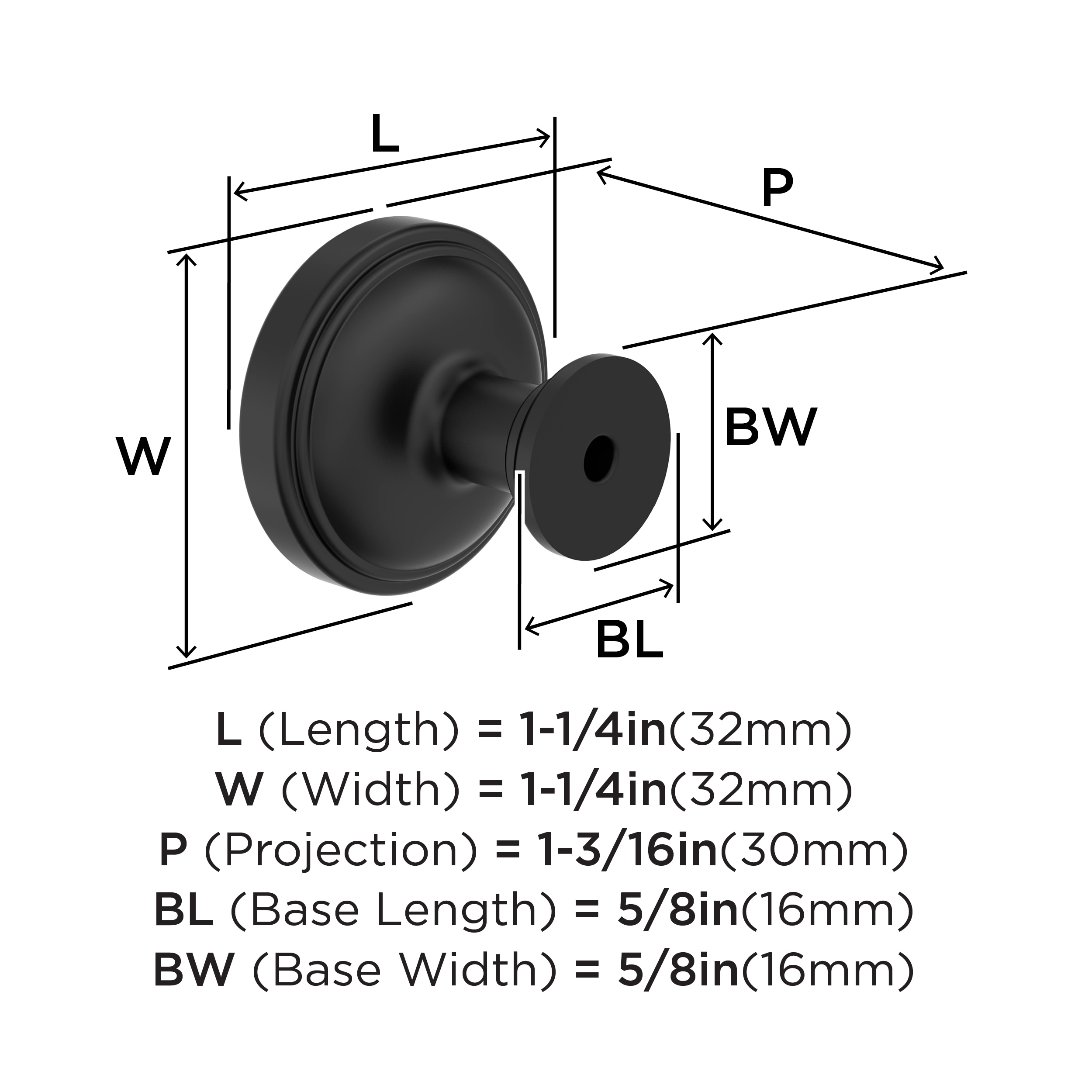 Amerock BP37720MB Cabinet-Knobs - View #4