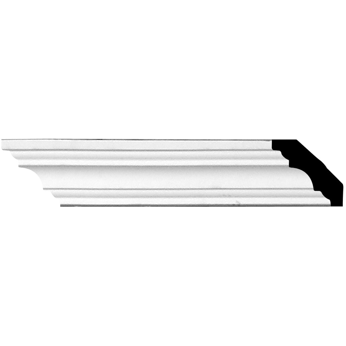 Ekena Millwork MLD01X01X02SA Salem 1-5/8-in x 7-ft 10-1/2-in Primed Urethane MLD01X01X02SA Crown Moulding