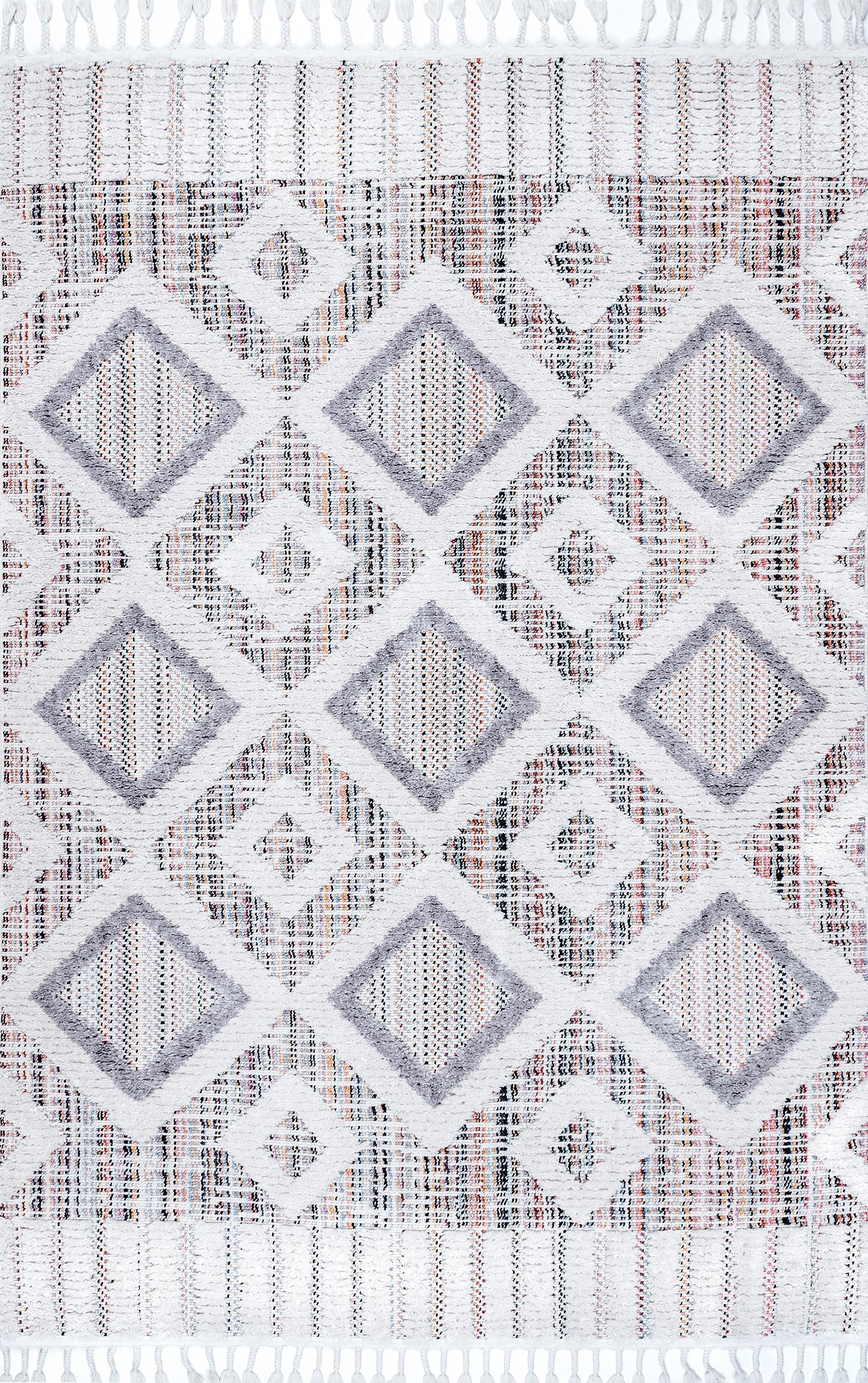 nuLOOM KKLR02B-2808 Journey 2 x 8 (ft) Loomed Polyester Pink Rectangular Indoor Geometric Runner rug