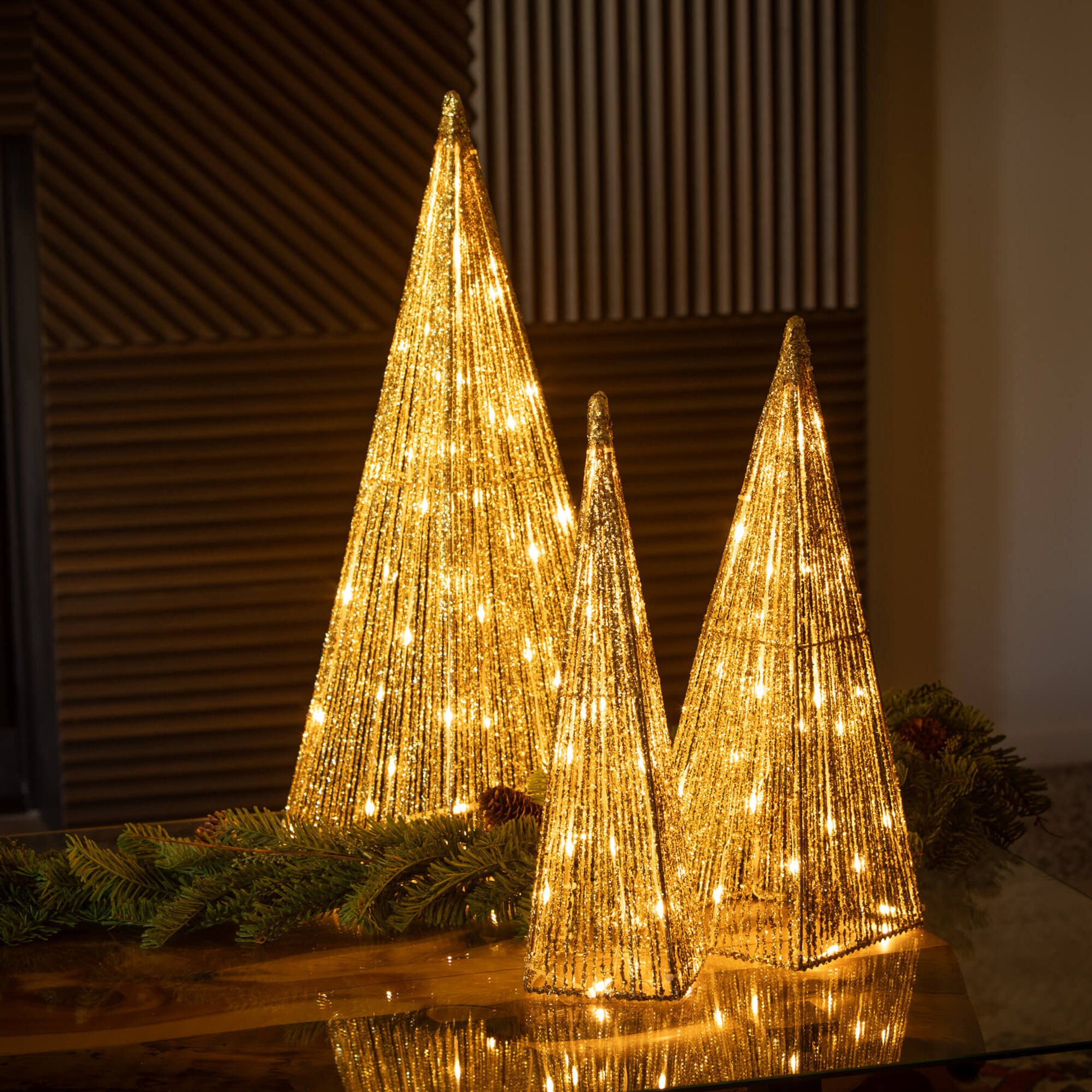 72" Green Artificial Pine Christmas Garland with Pine Cones