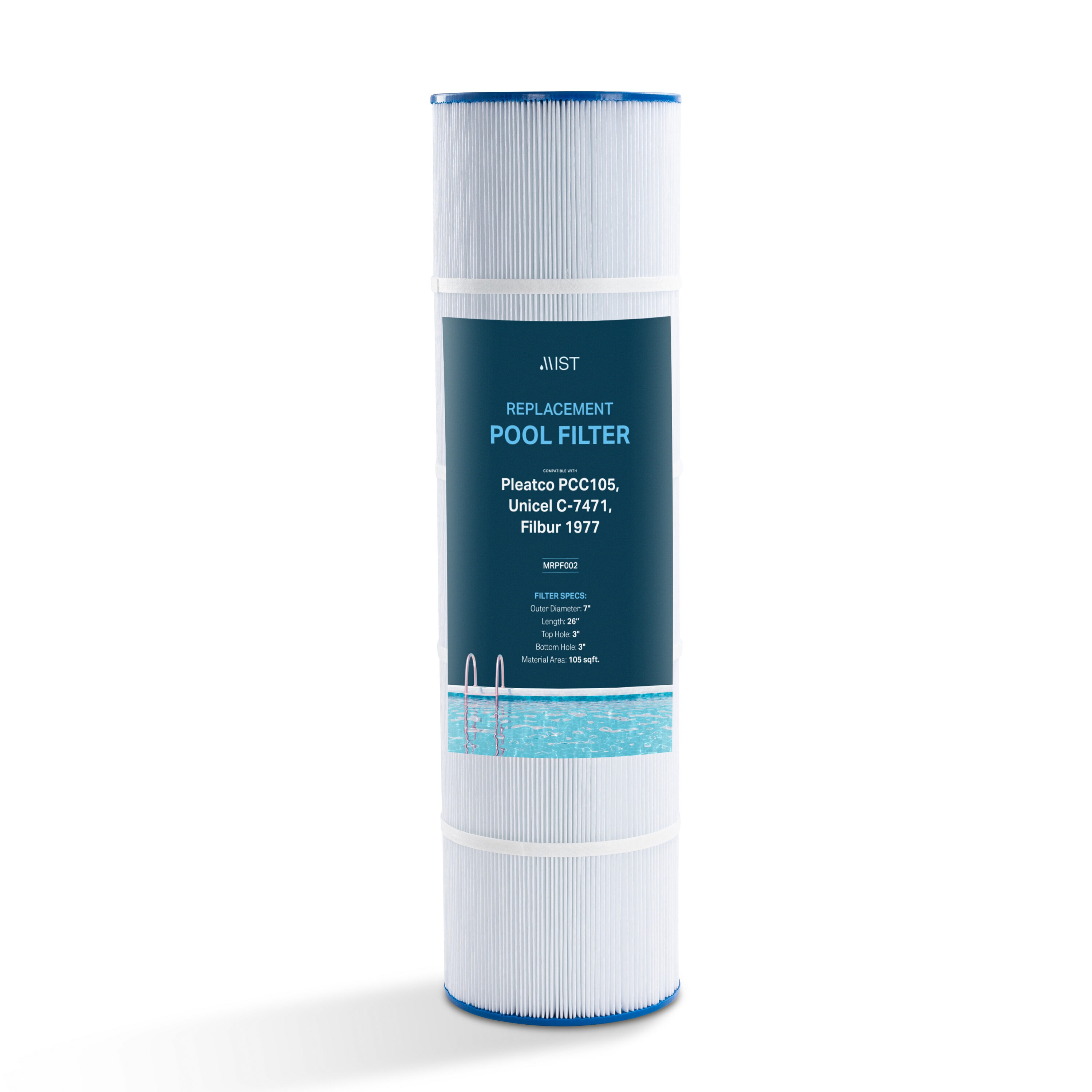 Mist MRPF002 Pleatco PCC105 Pool Filter Replacement Cartridge