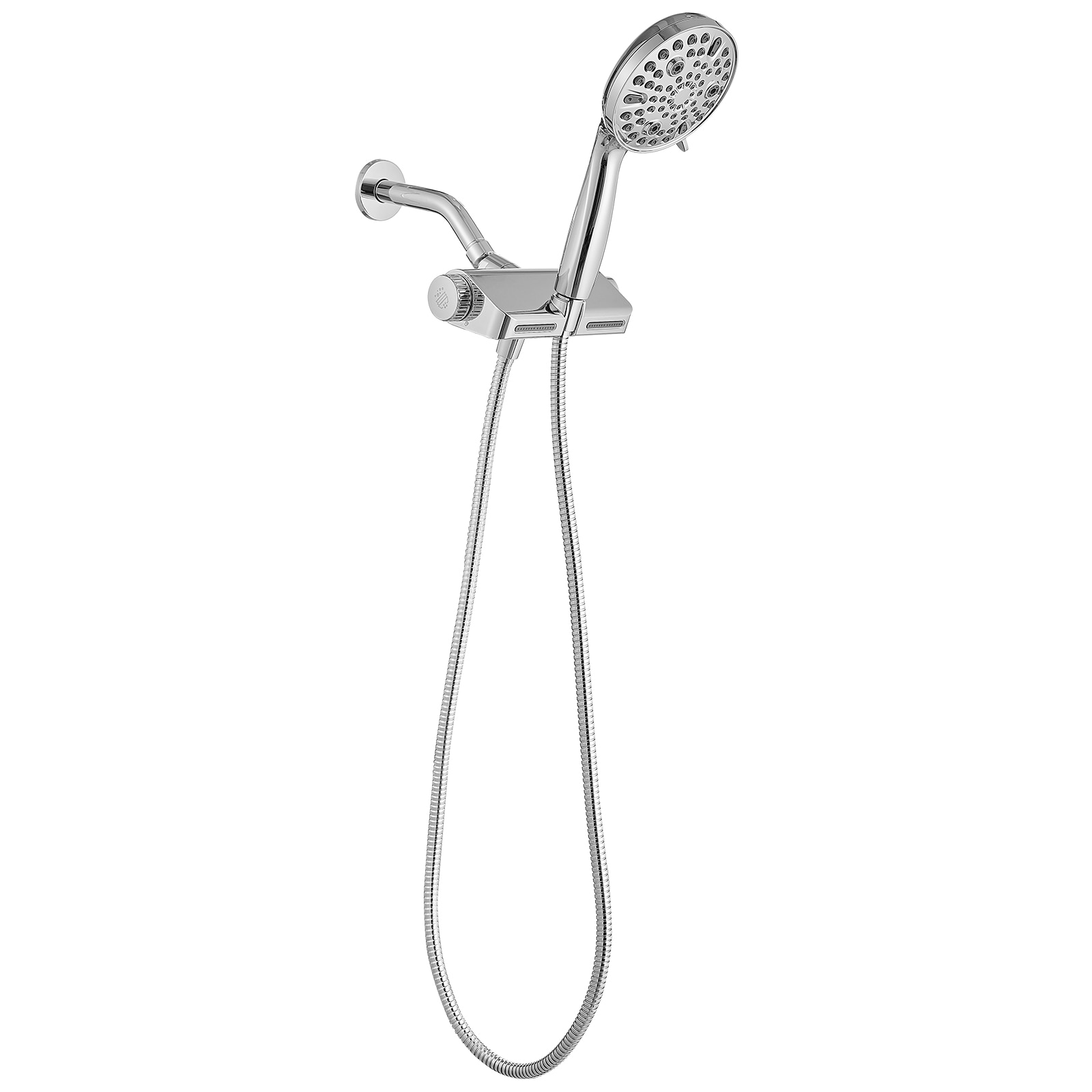 BWE A-9H-7806-C 1 -Spray Polished Chrome 4.3-in Round Handheld Filtered High Pressure Rain Shower Head 1.8 GPM