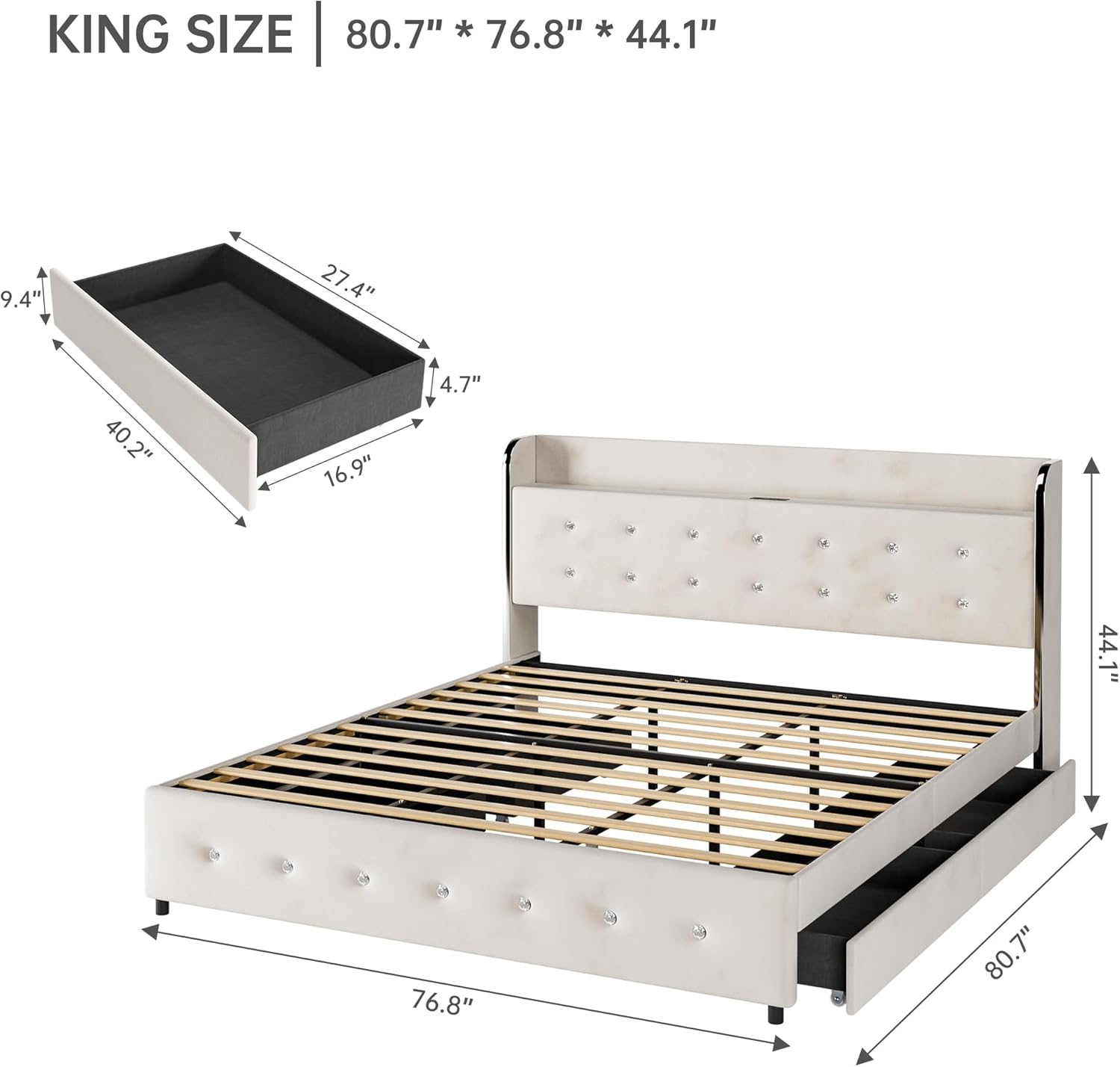 Qeetex LHF-BED-PHO-15H2XAIR beds - View #2