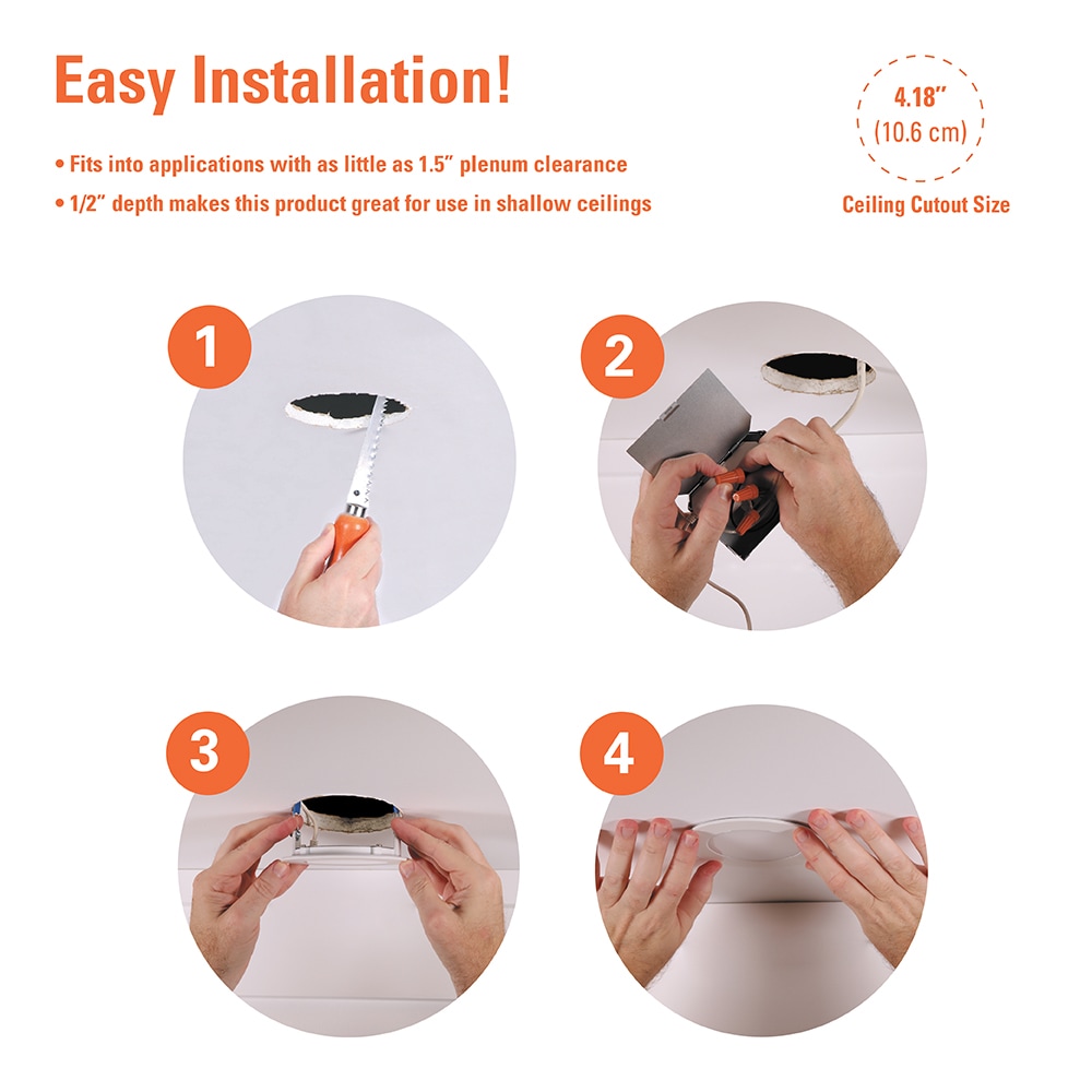 Bright White Aluminum LED Recessed Lighting 24-Pack