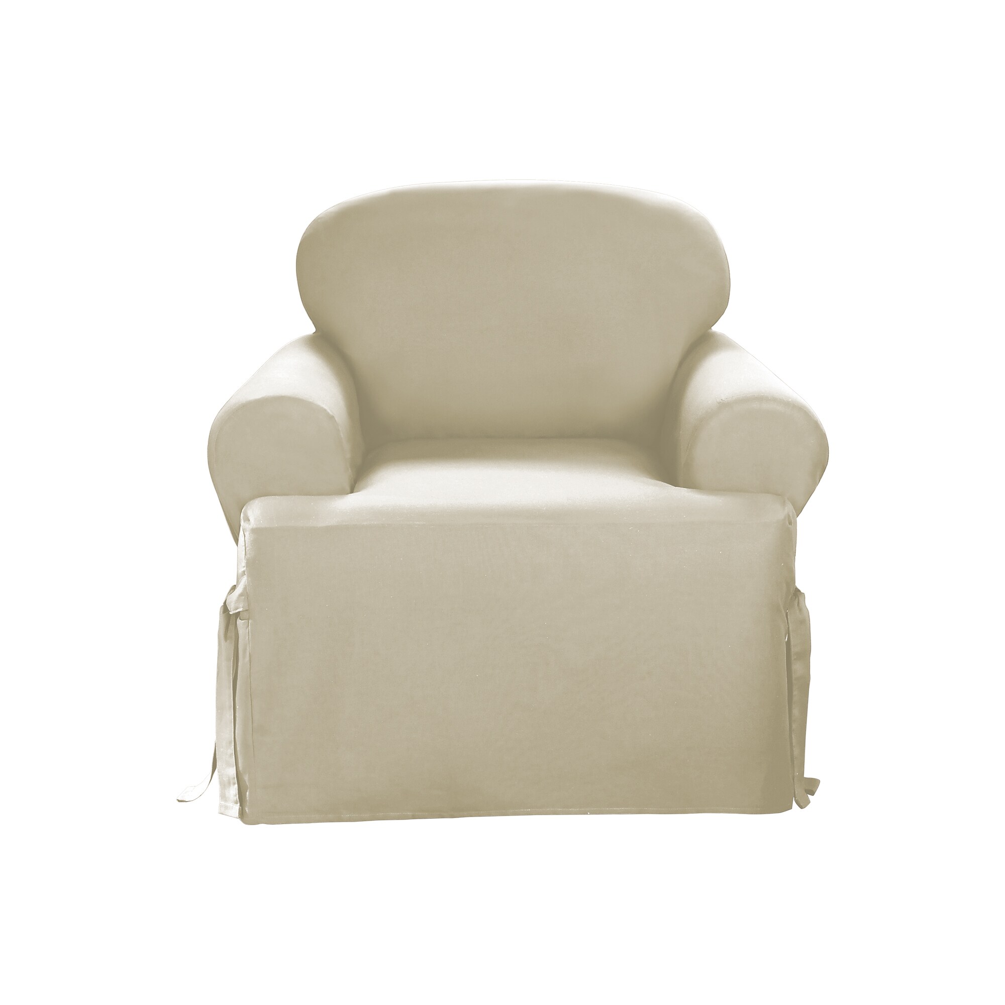 SureFit SF28609 Natural Duck (canvas) Chair Slipcover 43-Inches W x 11.25-Inches H x 40-Inches D
