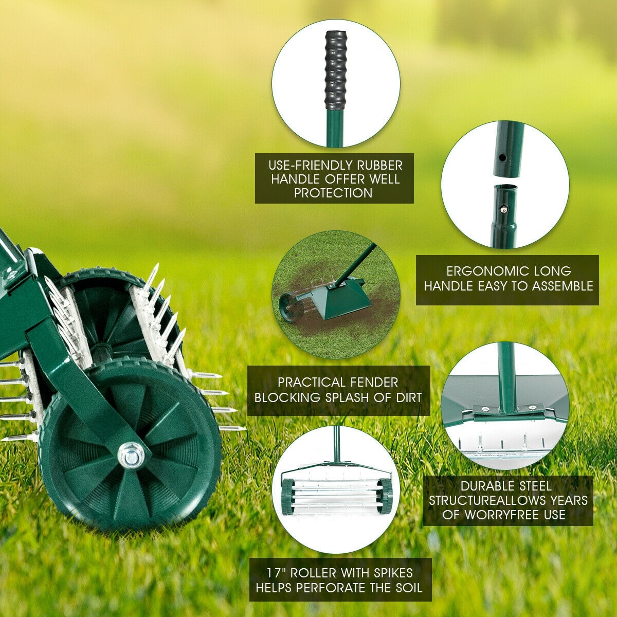 Costway CSHY001031 Spiker-Aerator - View #8