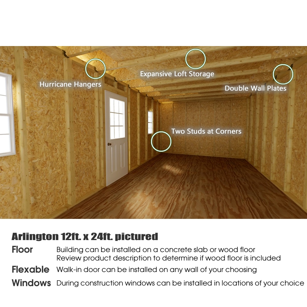 Best Barns ARLINGTON1216DF Wood-Storage-Buildings - View #7