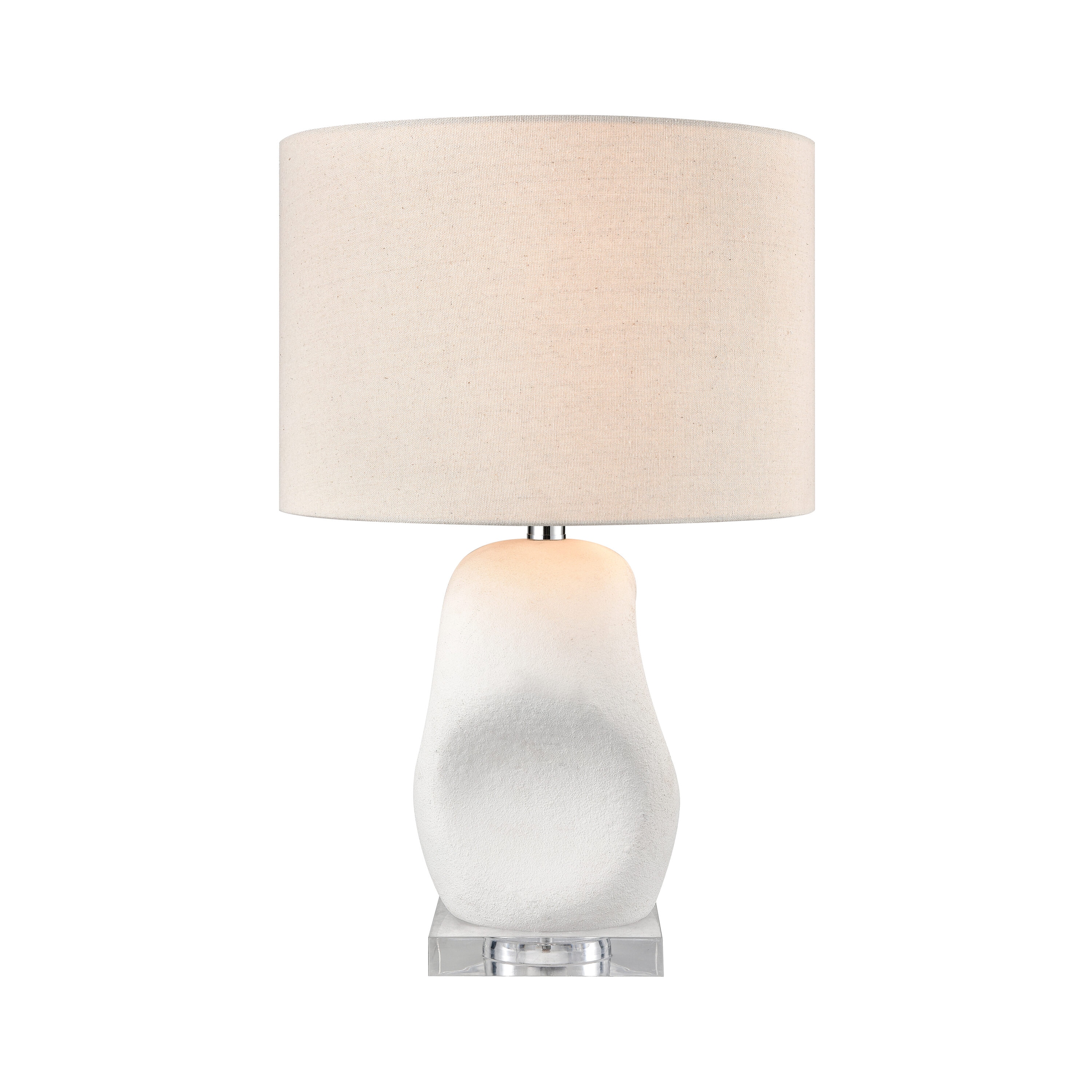 Westmore by ELK Lighting LW-202331063 Yellow 6-Inches Dry White Pull-chain Table Lamp with Fabric Shade