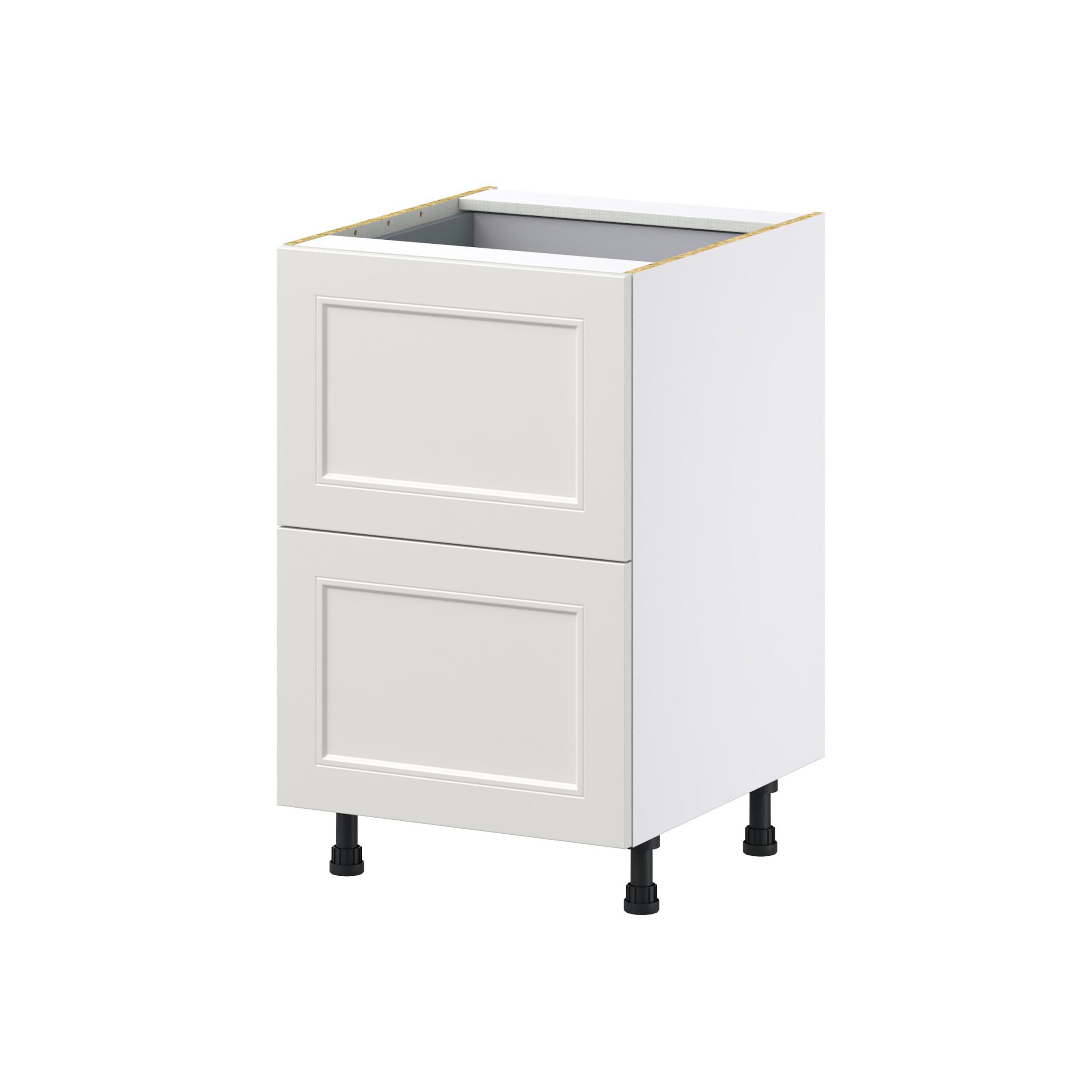 Hugo&Borg DSB2D21I1-BE Belcourt 21-in W x 34.5-in H x 24-in D Painted Light Gray 3 -Drawers Drawer Base Fully assembled Cabinet (Recessed Panel Shaker)