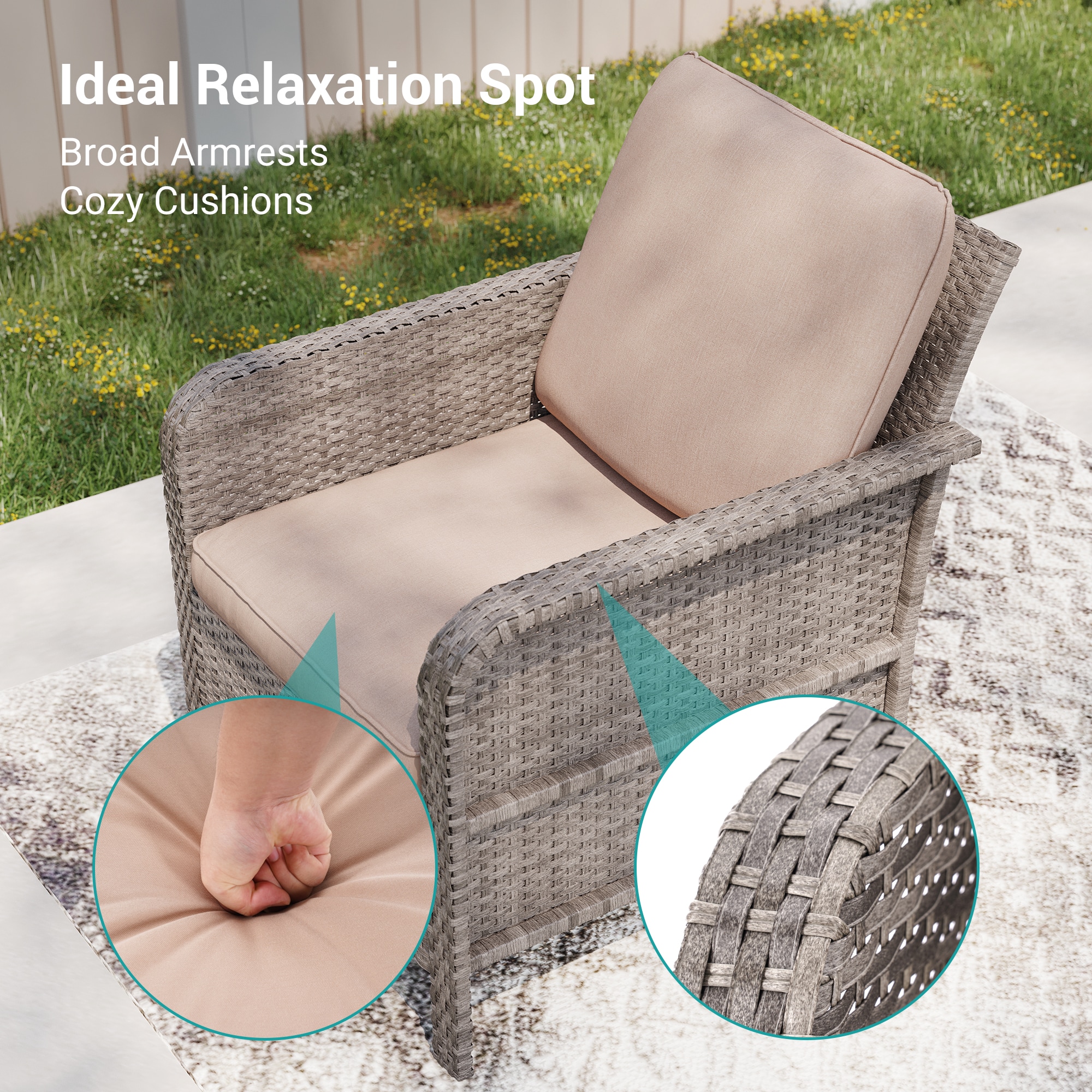 ACEGOSES LW-115BSD-T1 Patio-Conversation-Sets - View #5