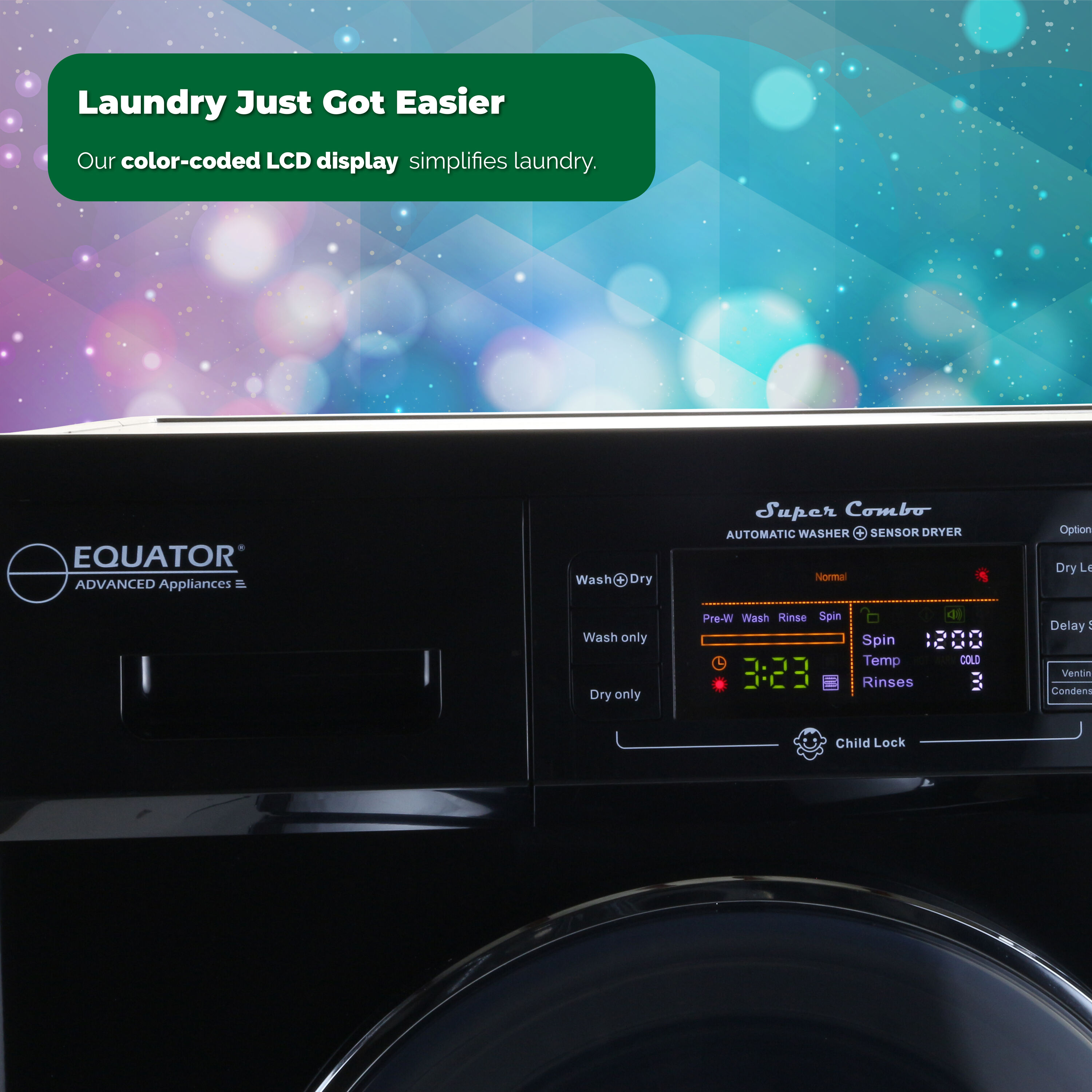 Equator Advanced Appliances EZ4400N B + 2 HE Combination-Washers-Dryers - View #11