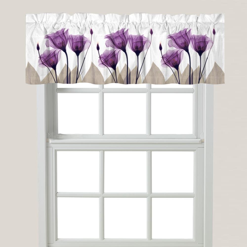 Laural Home GH6018WV Gentian hope 18-Inches Multiple colors Polyester Rod pocket Valance