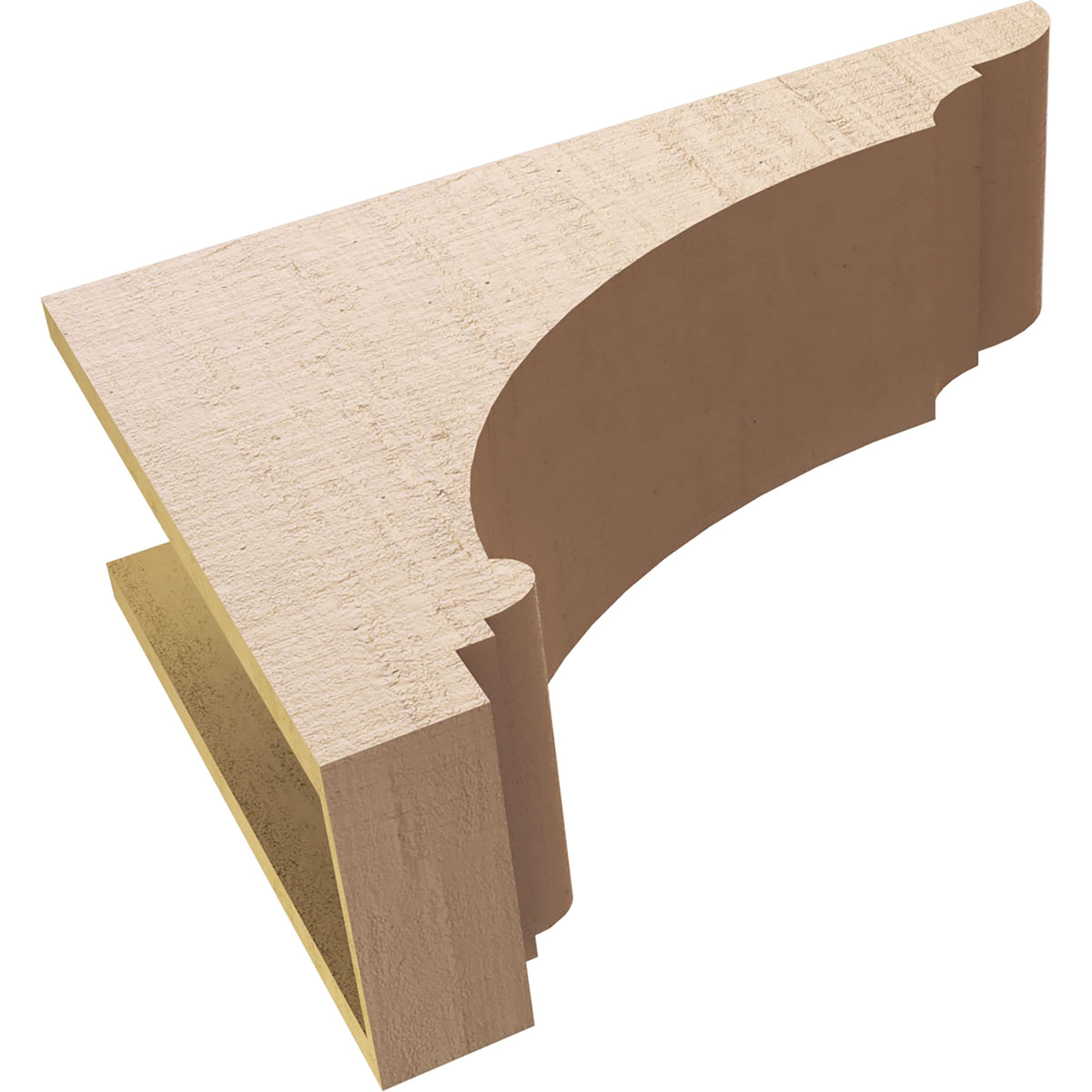 Ekena Millwork CORU08X24X16HUGRCPR corbels - View #6
