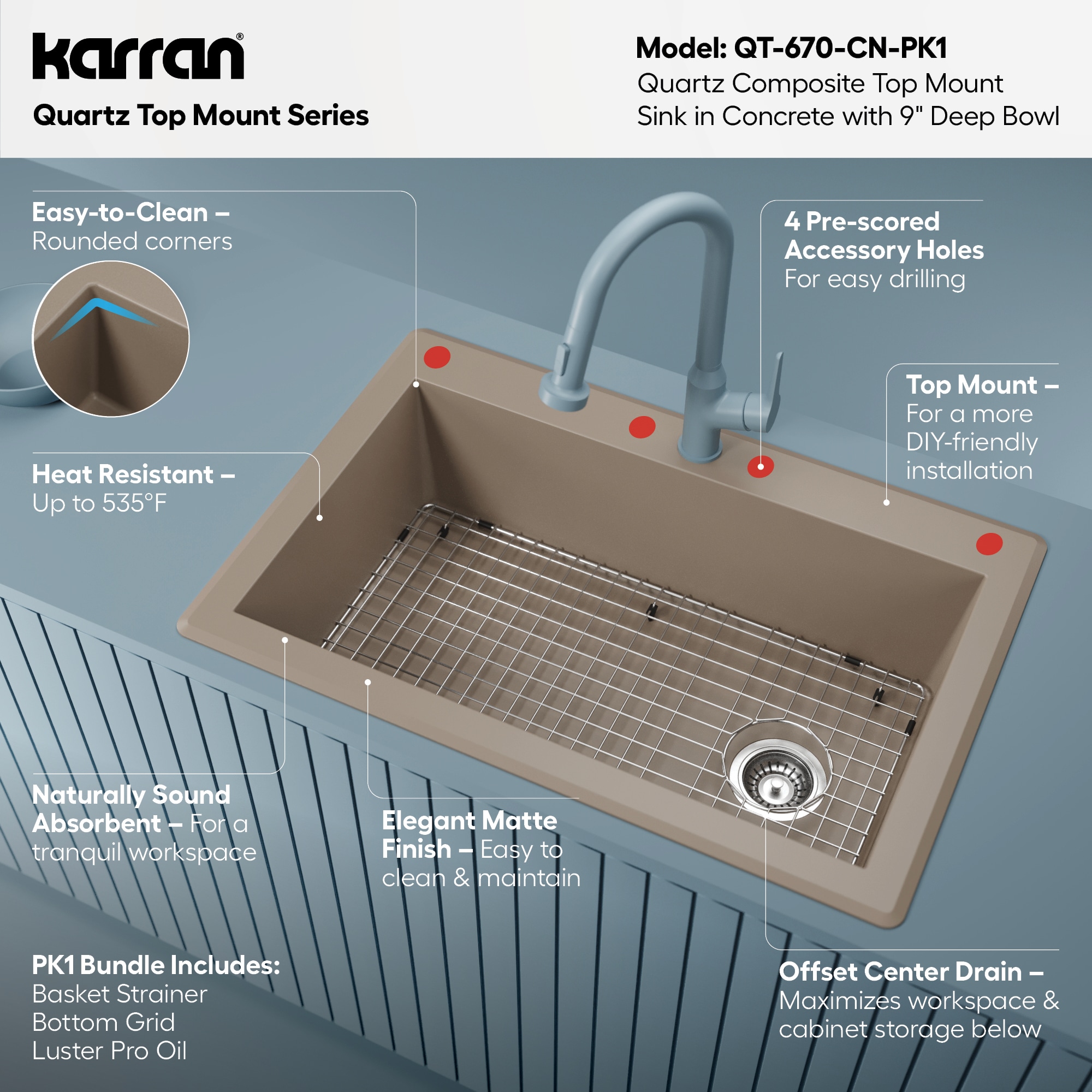 Karran QT-670-CN-PK1 Kitchen-Sinks - View #5