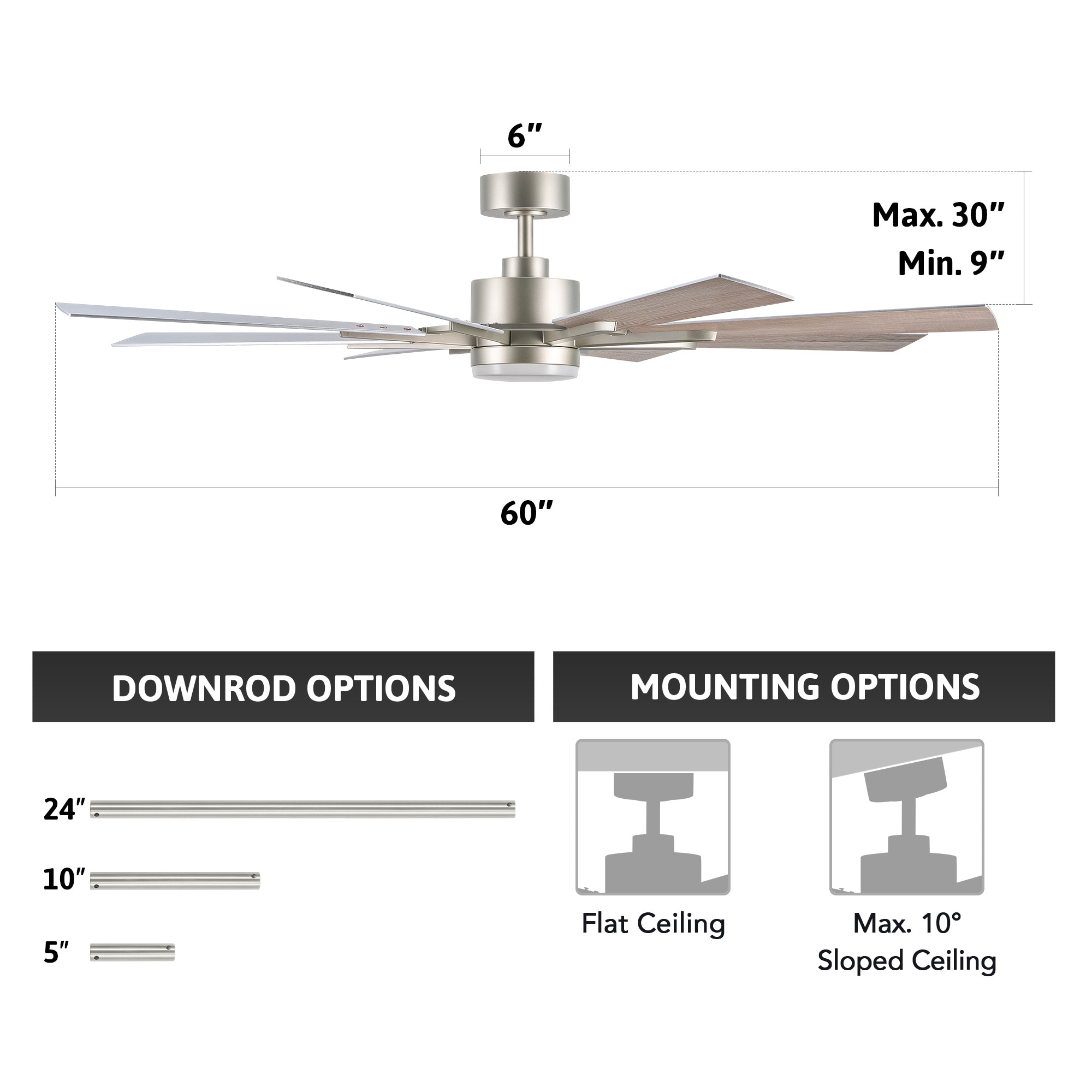 CO-Z CFN-1360-NI Ceiling-Fans - View #10