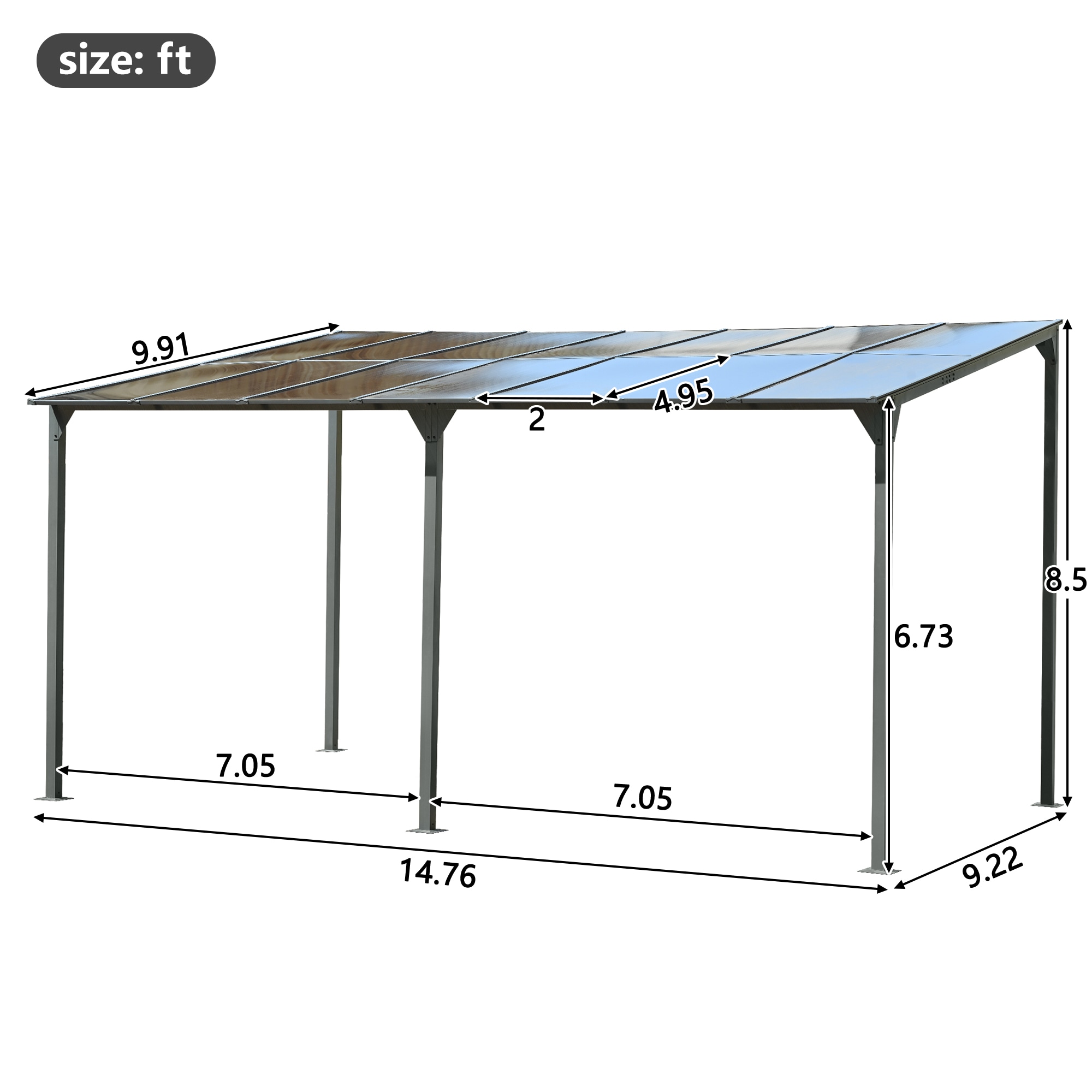 LOVMOR SF-L-N719Z000180E Wood-Resin-Gazebos - View #2