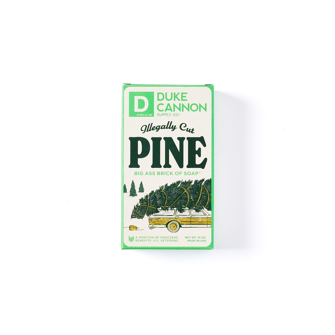 Duke Cannon Supply Co. 01HOLIDAYILLEGALPINE Big Brick Of Soap- Illegally Cut Pine