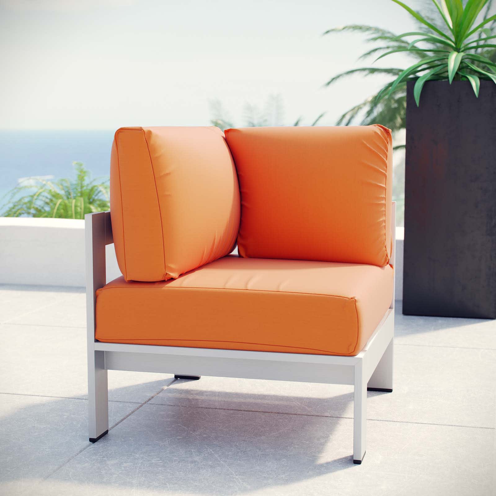 Modway EEI-2264-SLV-ORA Patio-Sofas-Daybeds - View #2