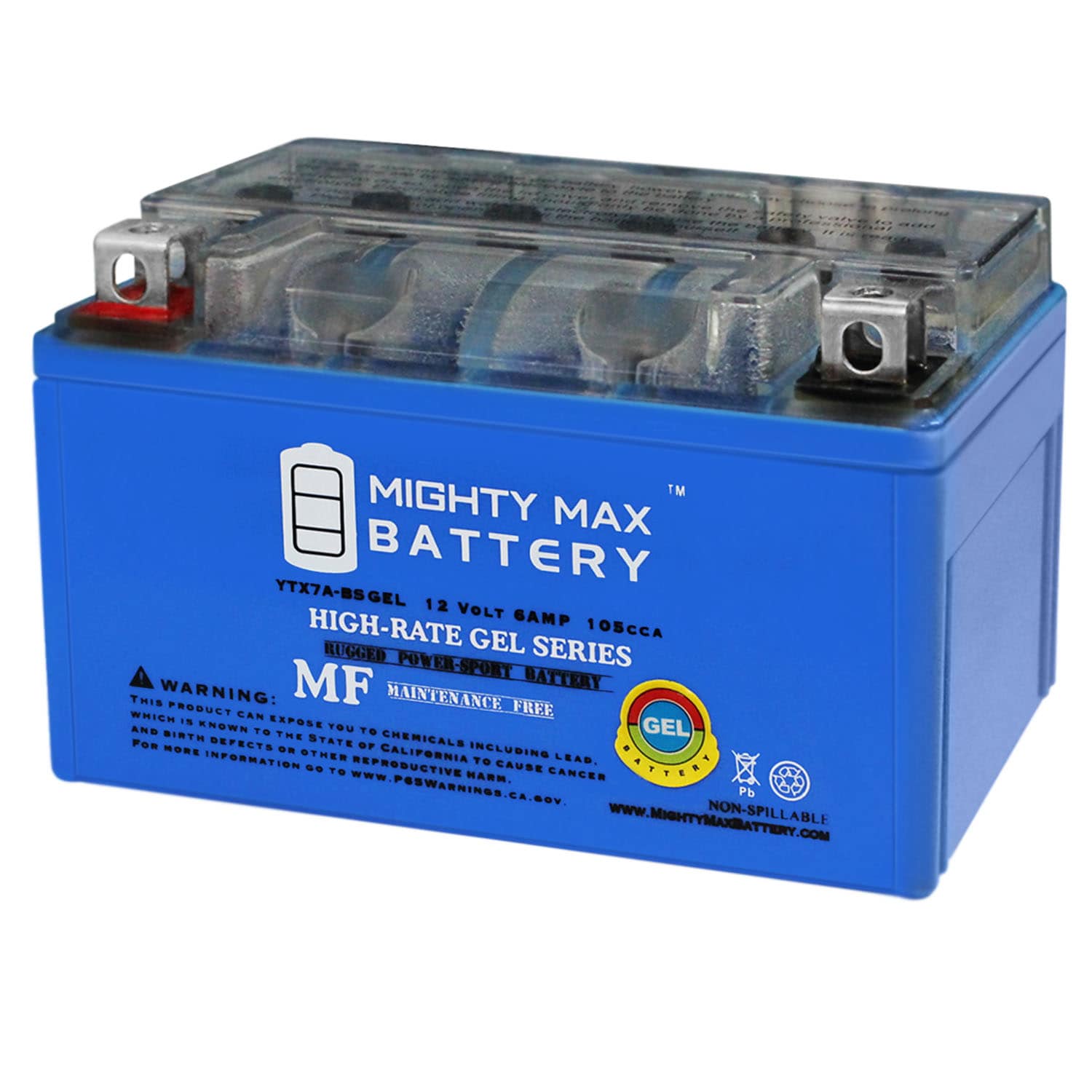 Mighty Max Battery MAX3481089 12V 6AH for SUZUKI LT-R450 QuadRacer 450CC 06-09 Rechargeable Sealed GEL 1260 Backup power Batteries