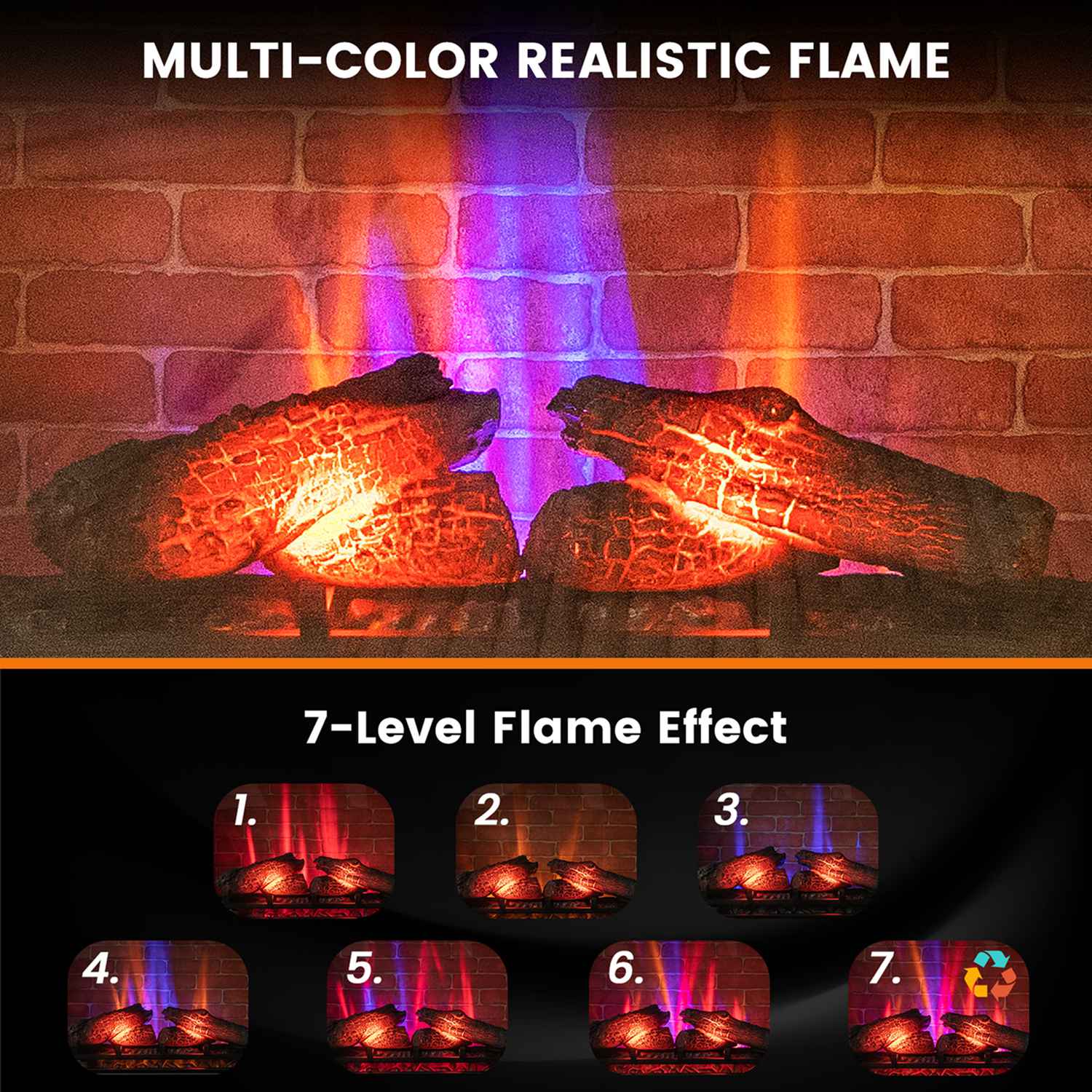 Costway CSHY001450 Electric-Fireplaces - View #5
