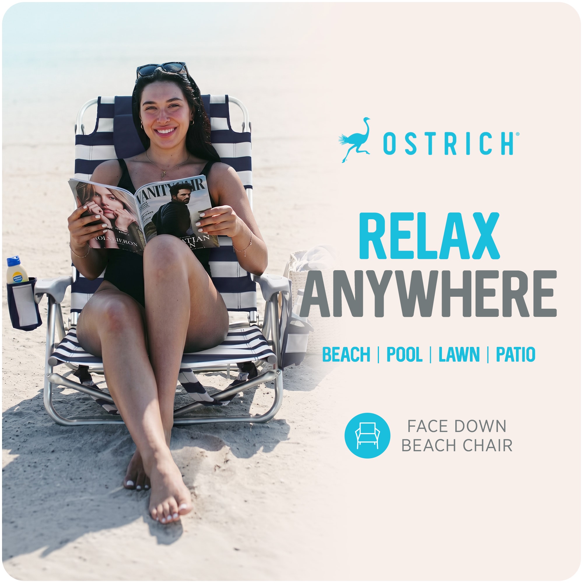 Ostrich DLXOYB-1003S Beach-Camping-Chairs - View #2