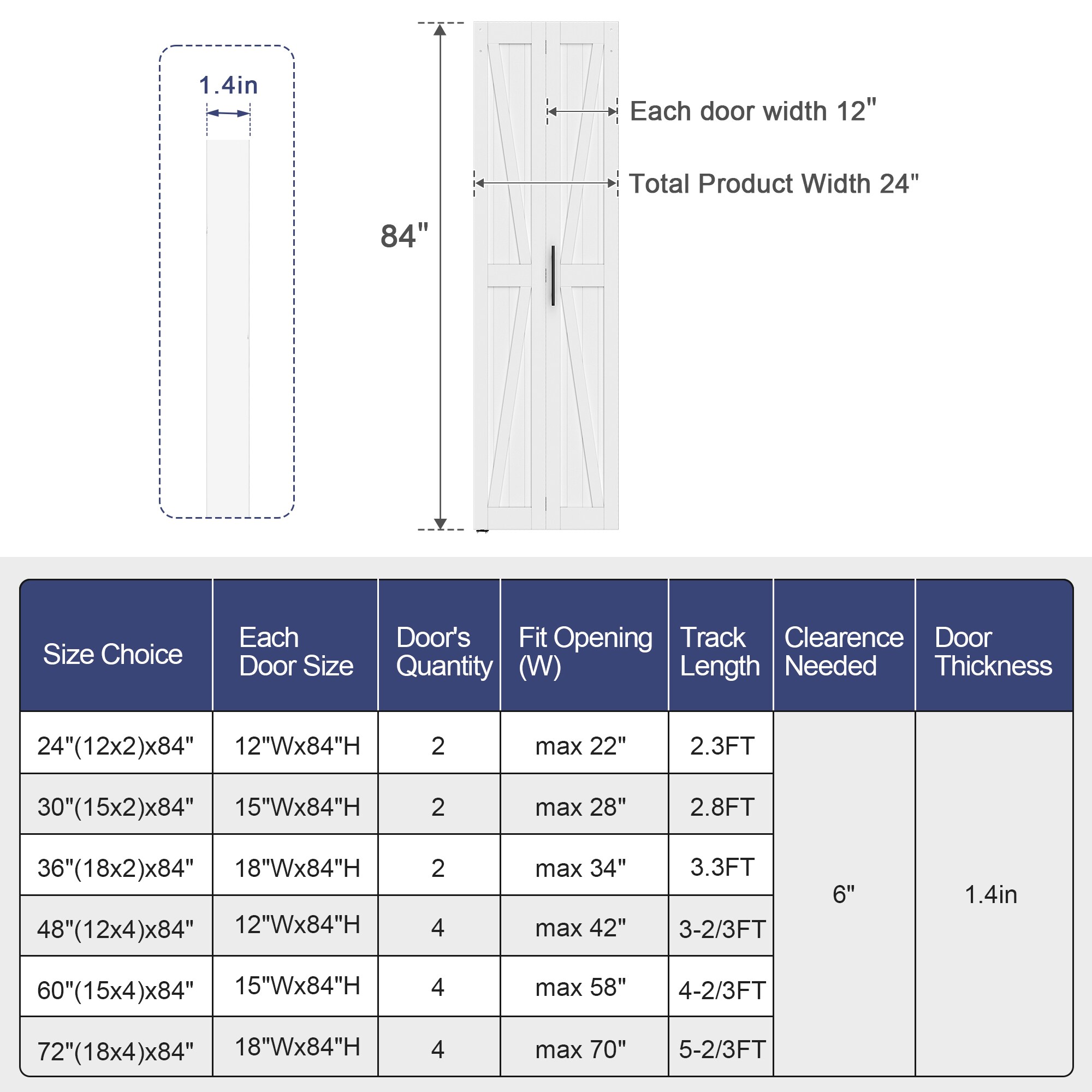 LOVMOR DW-30-LSQ Bifold-Sliding-Closet-Doors - View #8
