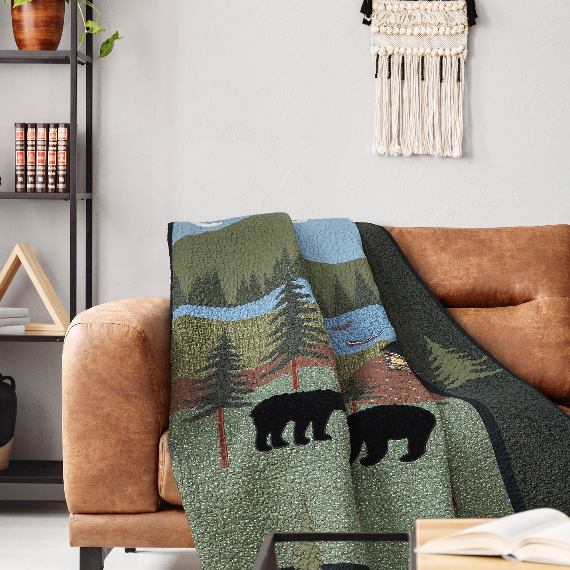 Donna Sharp Bear Lake 50-in x 60-in Cotton Throw