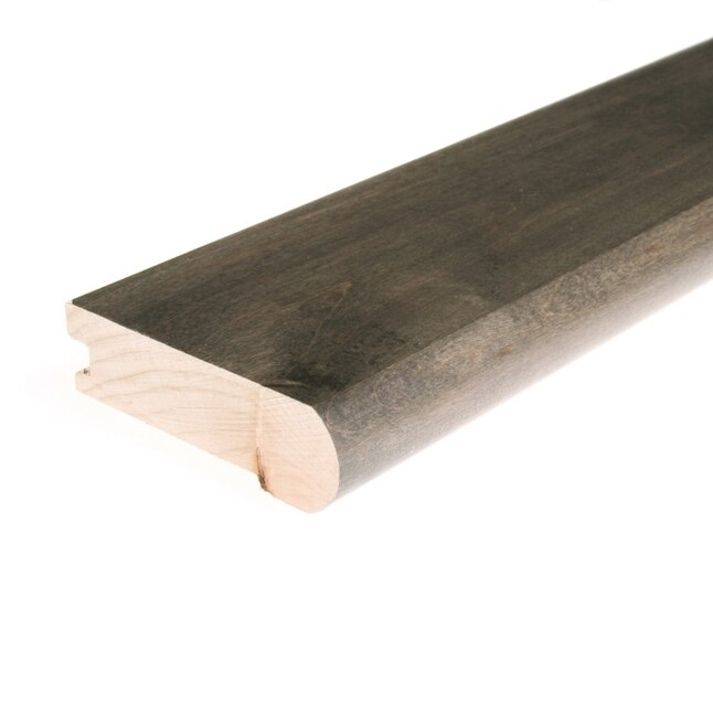 Flexco Solid Wood Stair Nose 2.75-in x 78-in Midnight Prefinished Maple Stair Nosing Flexco Solid Wood Stair Nose 2.75-in x 78-in Midnight Prefinished Maple Stair Nosing