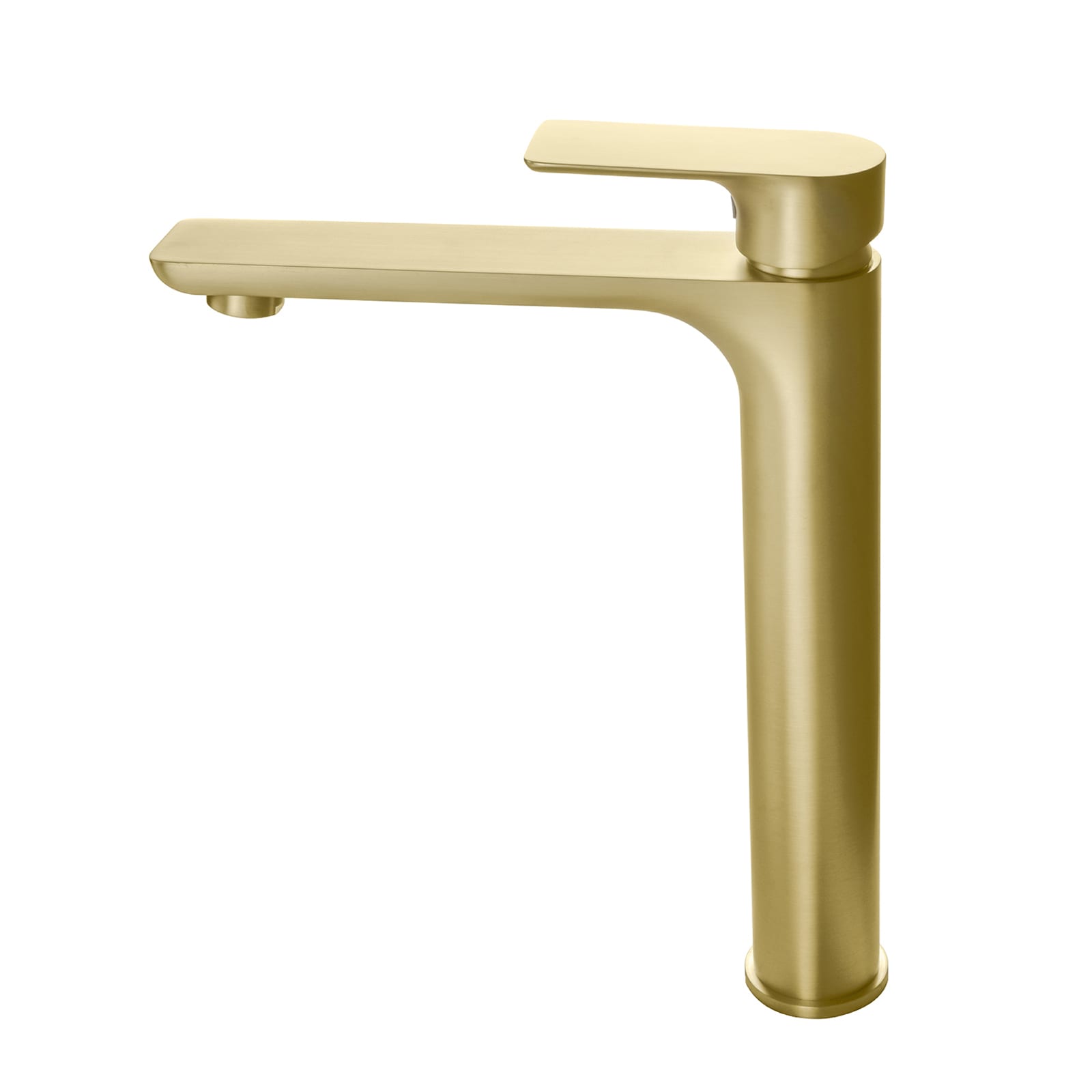 Cobbe LSSHBFG0101G Brushed Gold Single hole 1-handle Low-arc Residential Handle Bathroom Sink Faucet