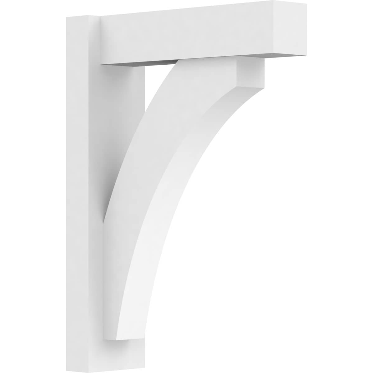 Ekena Millwork OUTP05X16X22THR05 5-in W X 16-in D X 22-in H Thorton Architectural Grade PVC Outlooker with Block Ends