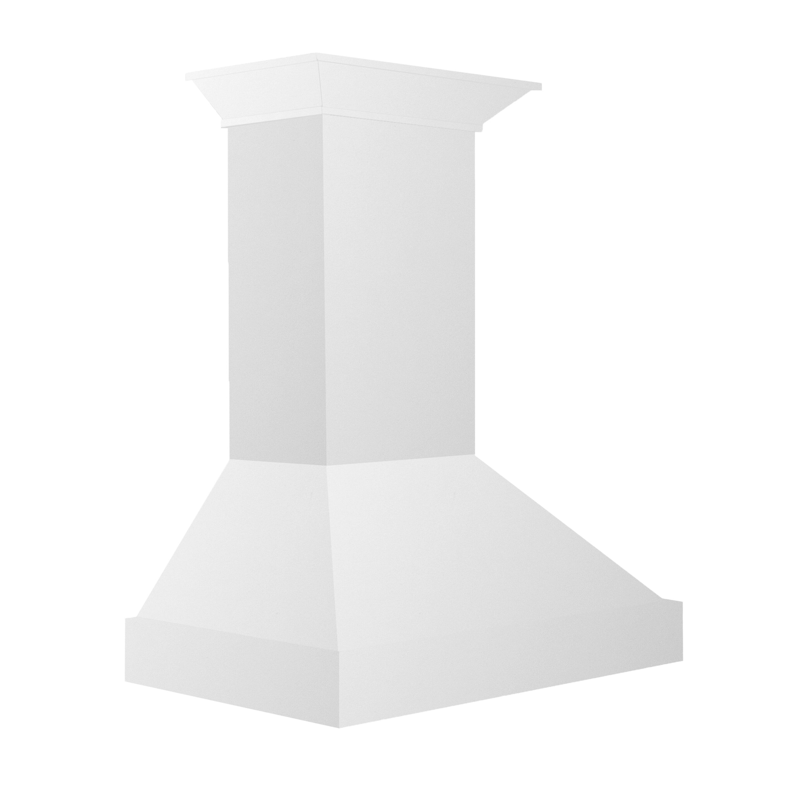 ZLINE KITCHEN & BATH KBWW-30 30 inch Convertible 400-CFM Bright White Wall-Mounted Range Hood
