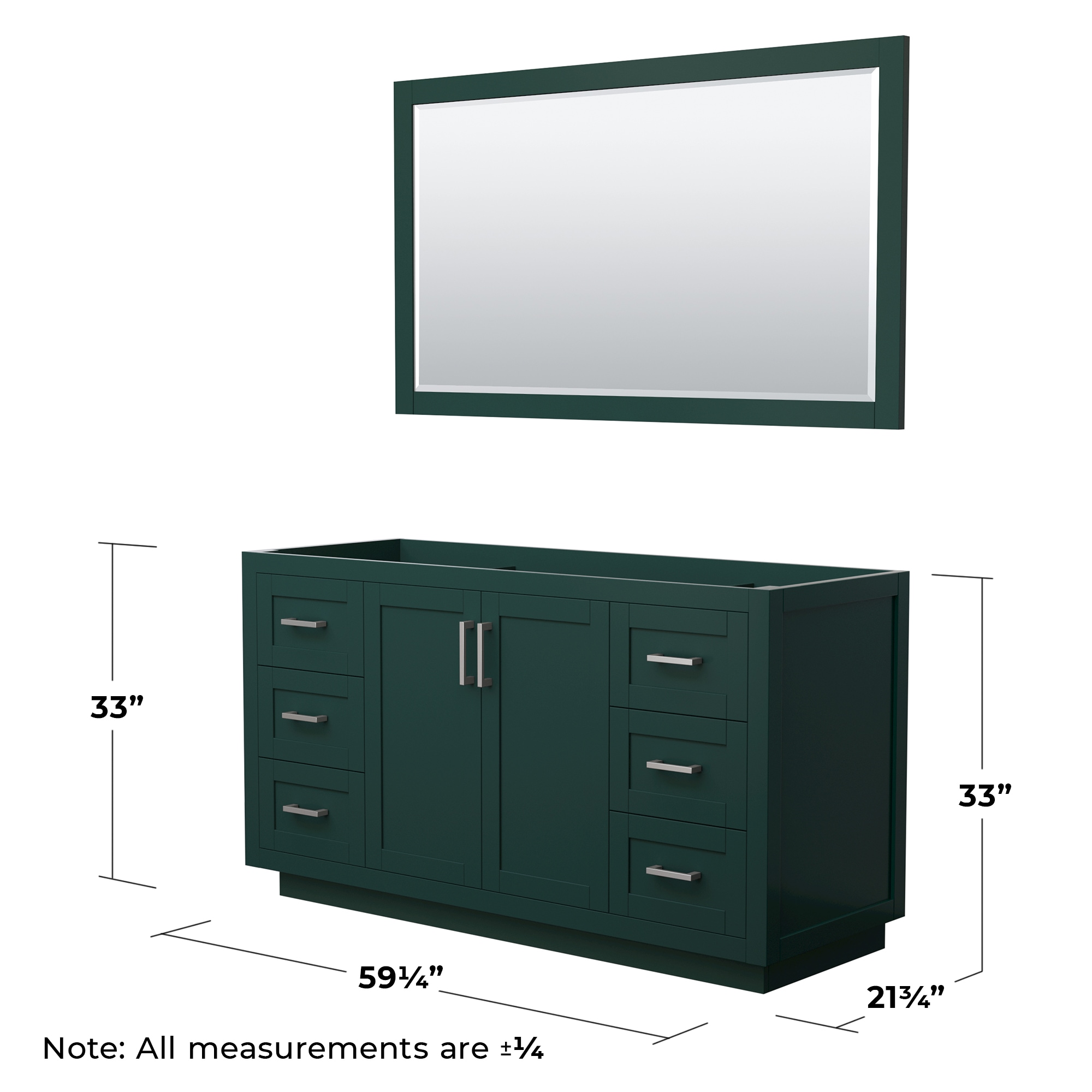 Wyndham Collection WCF292960SGECXSXXM58 vanities - View #4