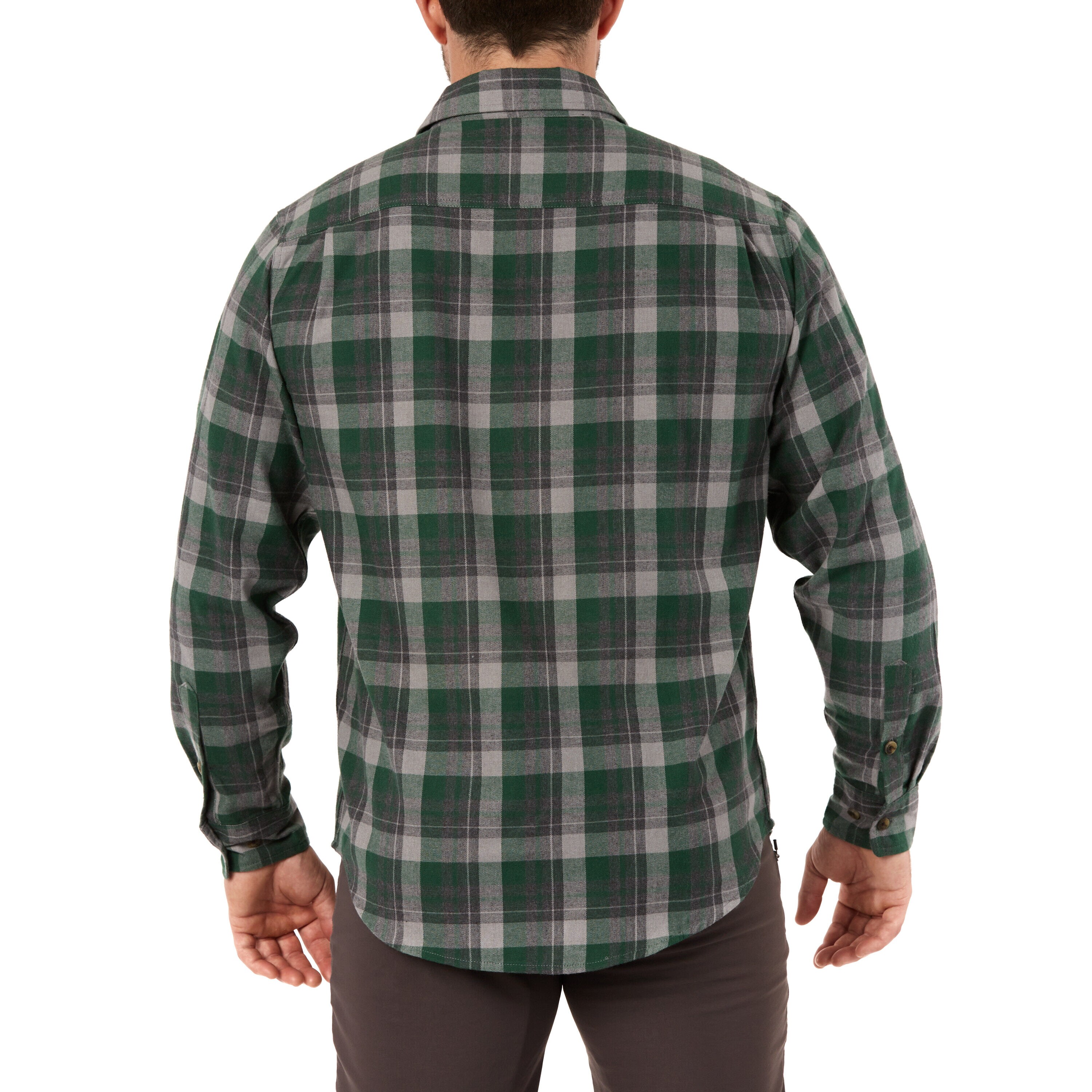 Smith's Workwear Men's Plaid Pocket Flannel Button-Up Shirt