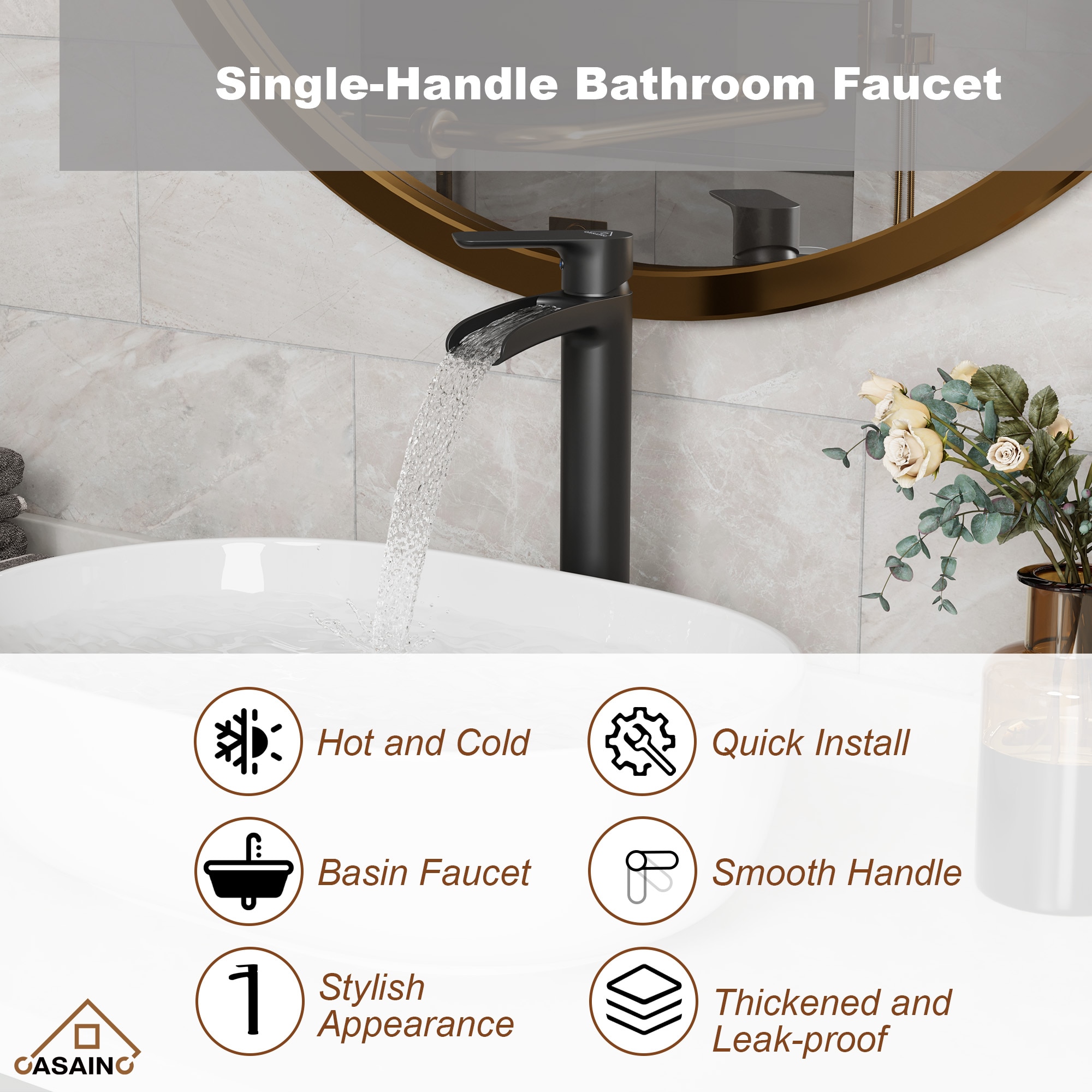 CASAINC KCLT0010-MB Lavatory-Faucets - View #8