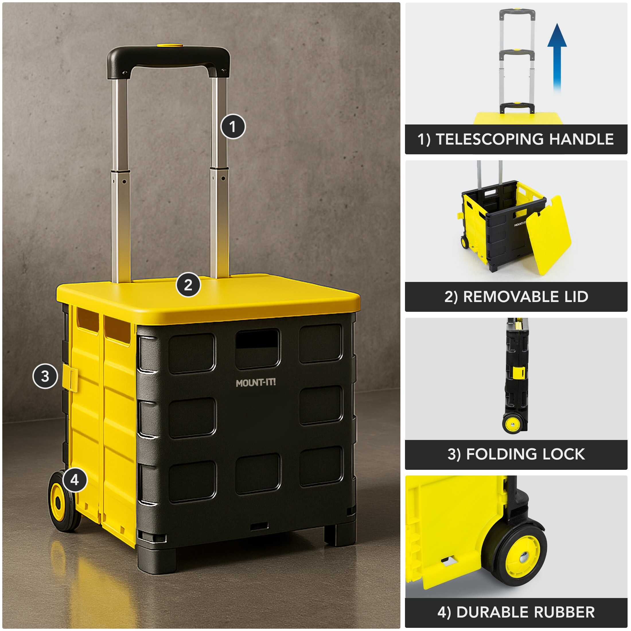 Mount-It! MI-905 Hand-Truck-Dollies - View #7