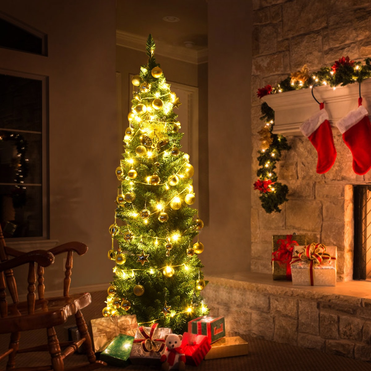 Costway CM20654 Artificial-Christmas-Trees - View #7