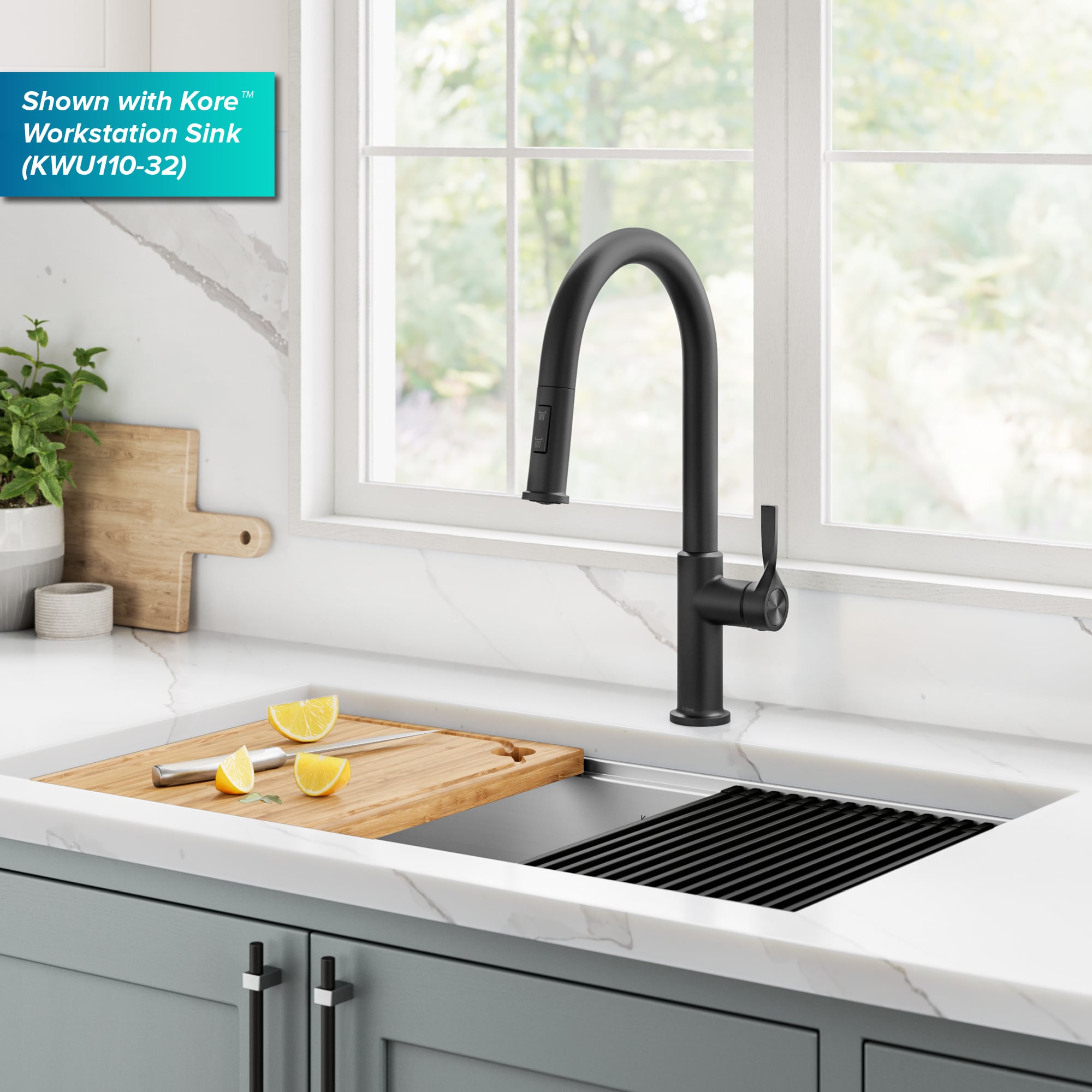Kraus KPF-2840MB Kitchen-Faucets - View #3