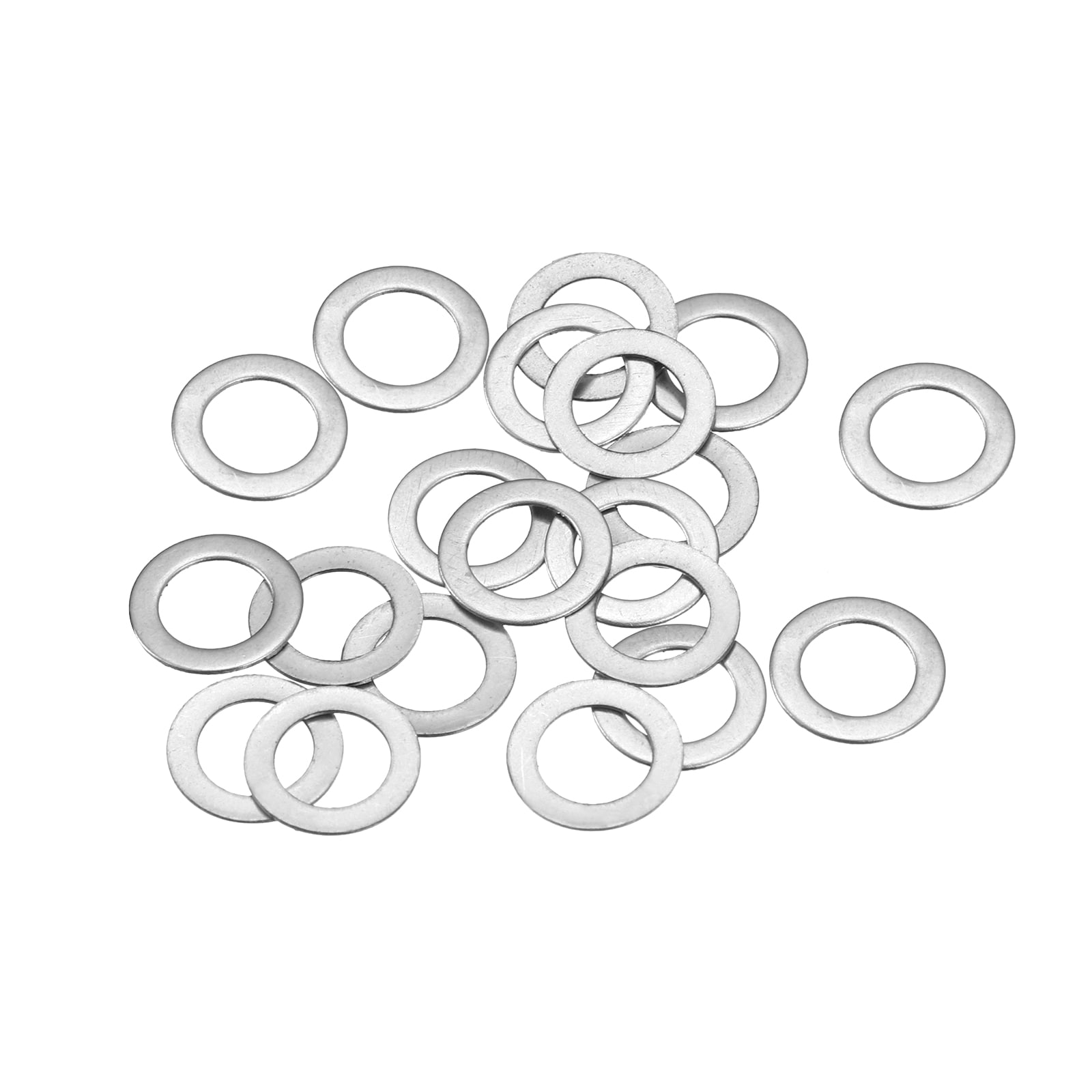 Unique Bargains M5 304 Stainless Steel Flat Washers 20pcs 5x8x0.2mm Ultra Thin Flat Spacers for Screw Bolt Electronic Repair Automotive