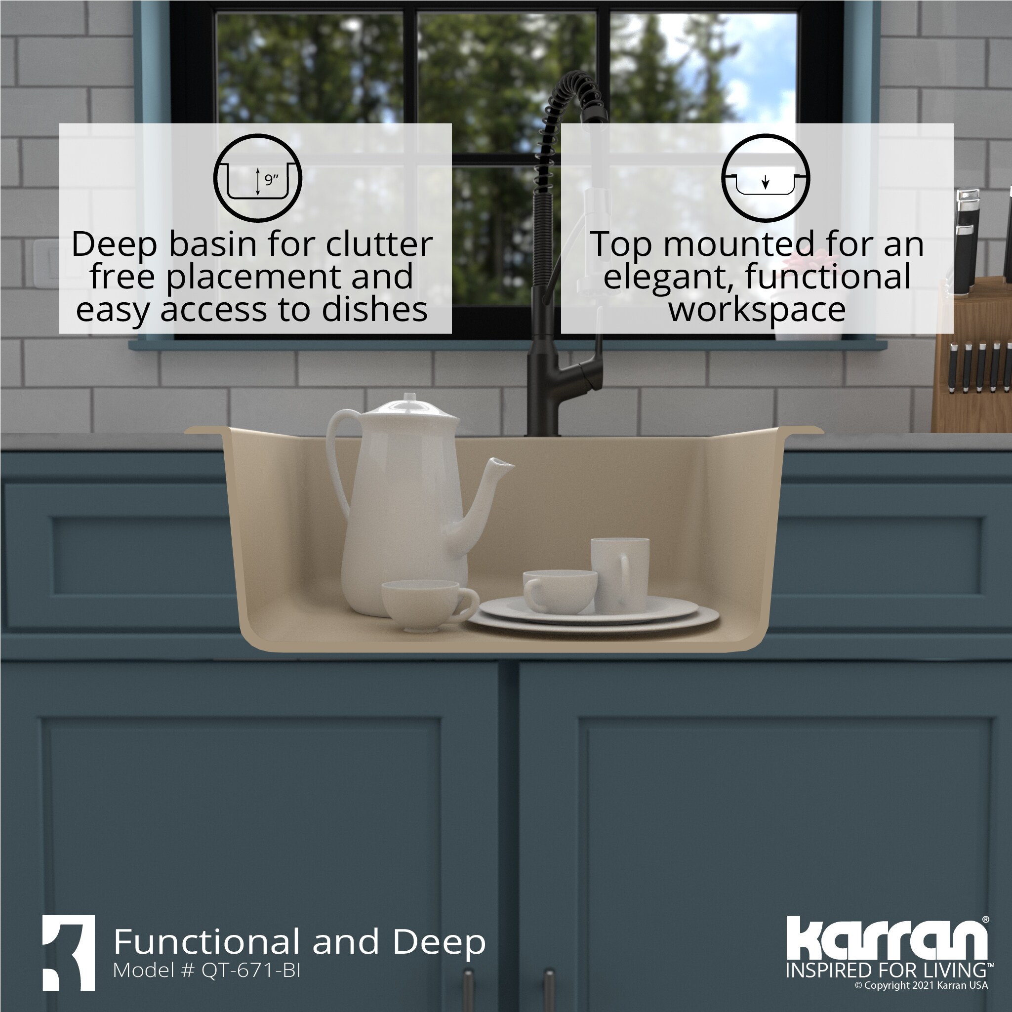 Karran QT-671-BI Kitchen-Sinks - View #9