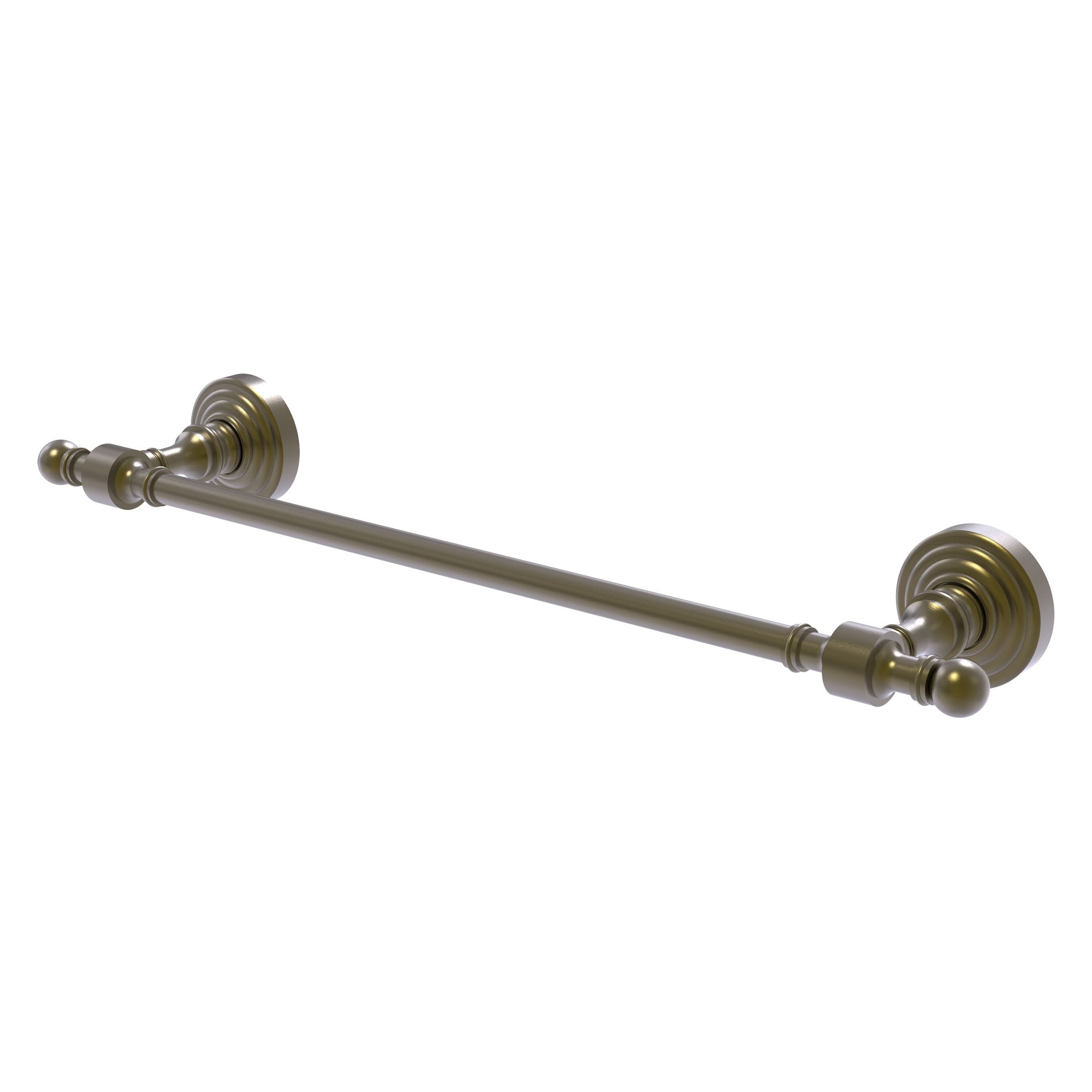Allied Brass RW-31/18-ABR Retro Wave 18-in Antique Brass Wall mount Single Towel Bar
