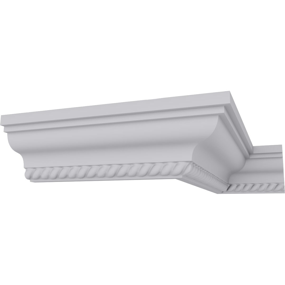 Primed White Urethane Leandros Crown Moulding 94.5"